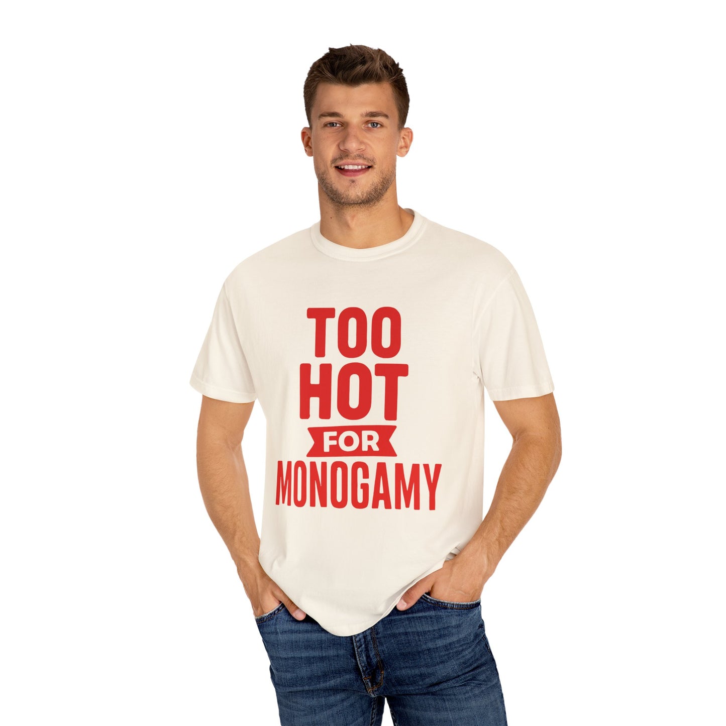 Too Hot for Monogamy LGBTQIA Shirt, Polyamory Pride T-Shirt, Polyamorous Gay Throuple Tee, Gift for Queer Swingers, Open Relationship Tshirt