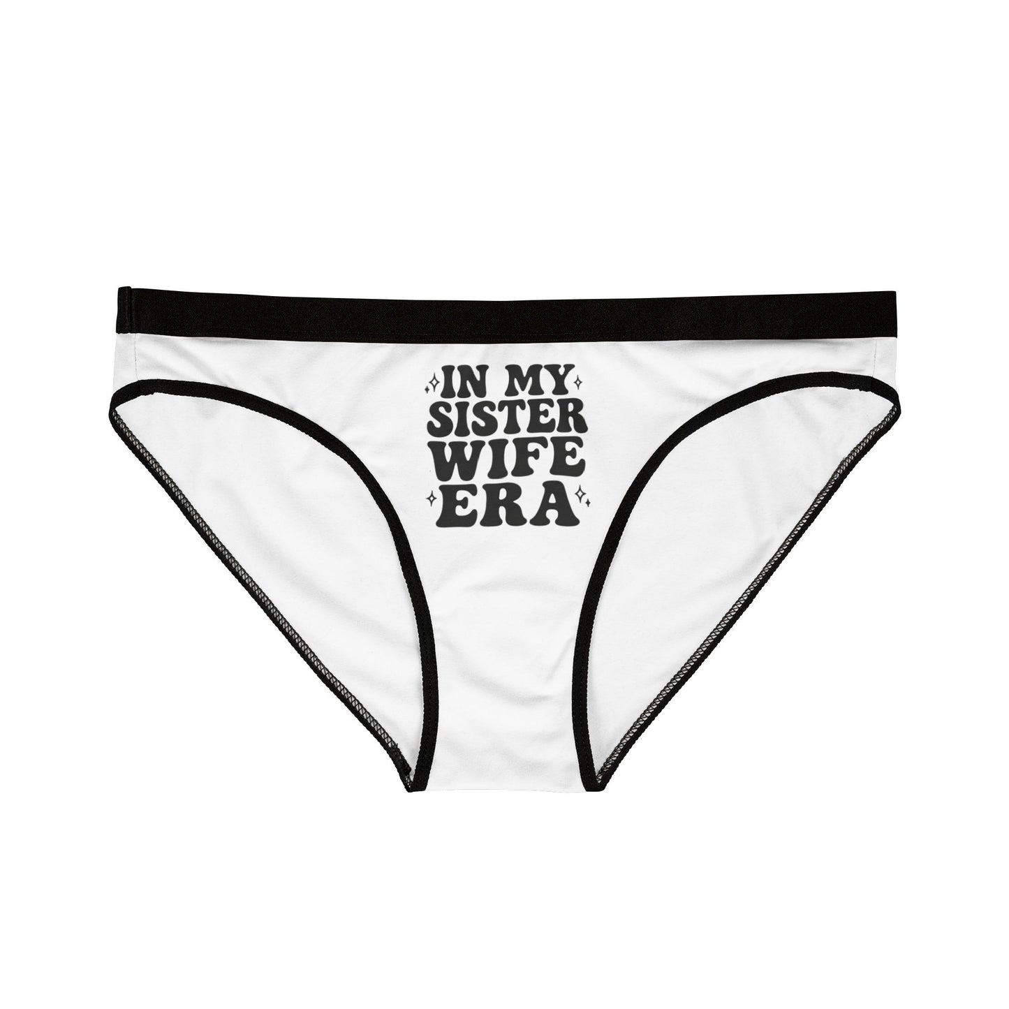 Black In My SisterWife Era Sisterwives Comfortable Panties, Gift for Her, Everyday Essentials, Colorful Intimates