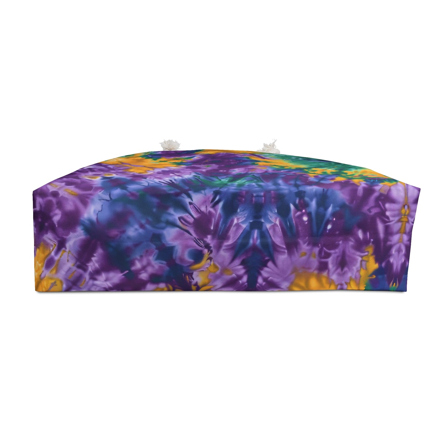 Mardi Gras Tie-Dye Weekender Bag | Polyamory ENM Friendly Travel Tote | Matching Couple & Throuple Overnight Bag | Festival & Cruise Carryall