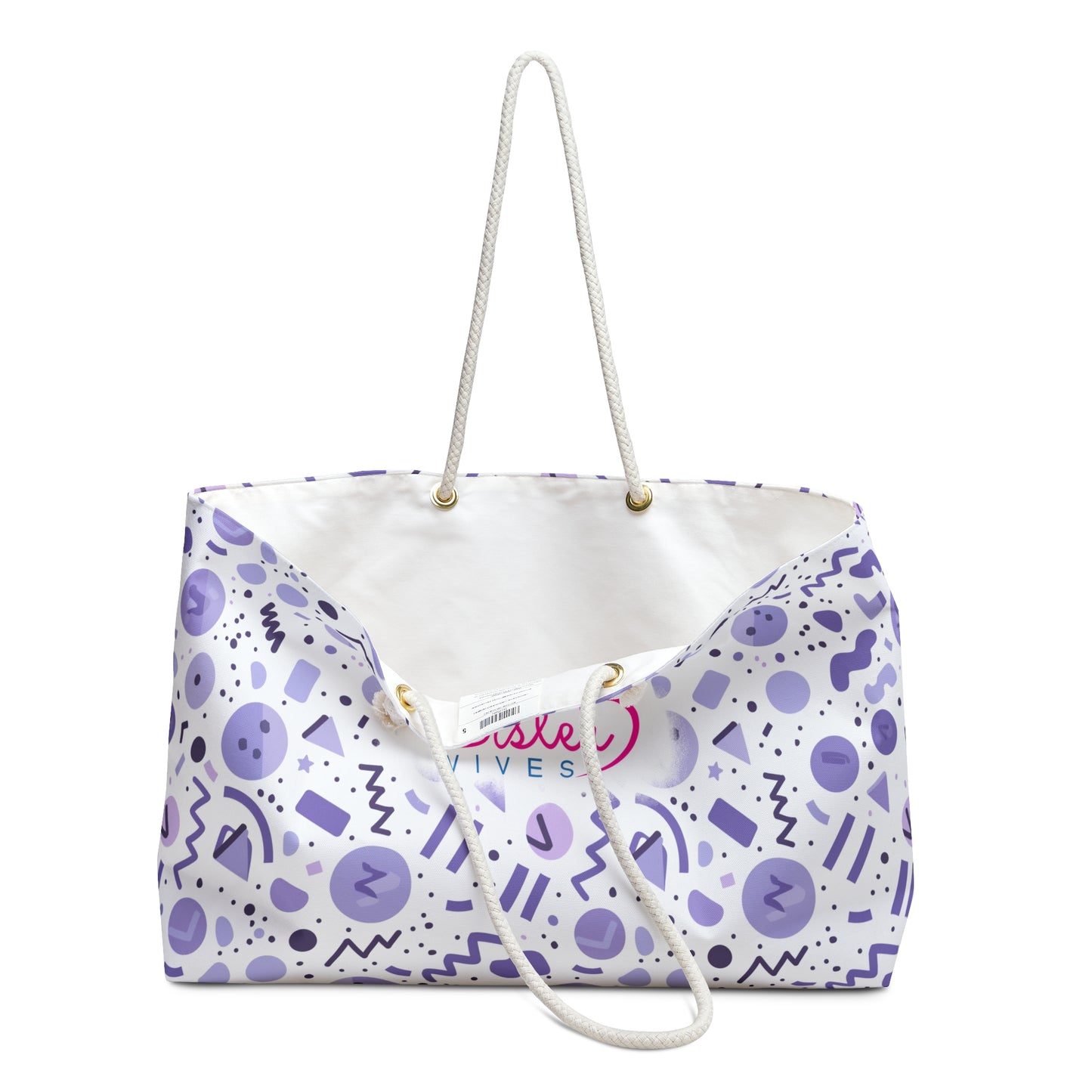 Sister Wives Playful Purple Retro-inspired Weekender Bag, Perfect for Weekend Getaways, Sister Wives Gifts, Travel Tote, Beach Bag, Summer Essentials