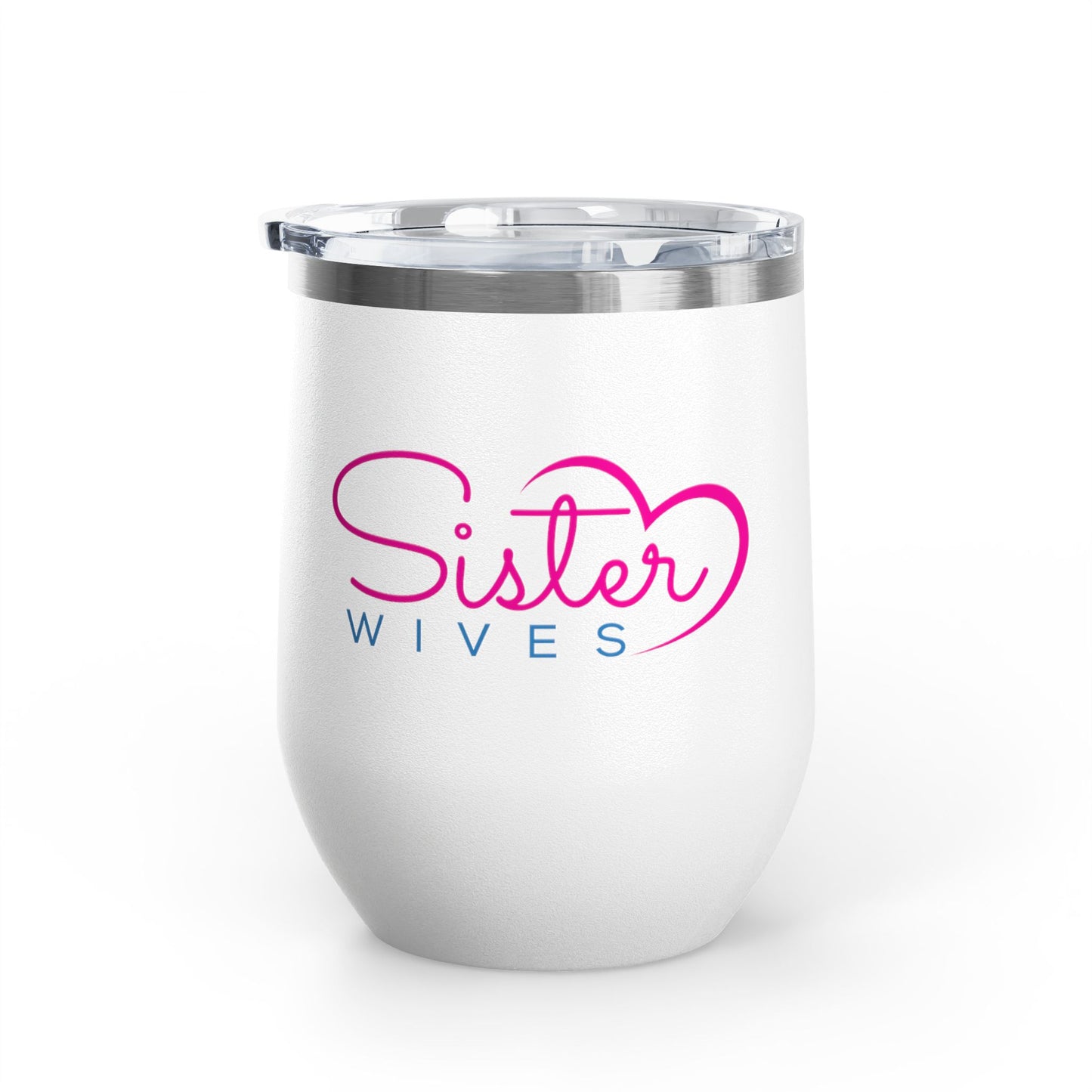 Sister Wives Worlds Okayest Sisterwife, 12oz Insulated Cup, Perfect Gift for Weddings, Anniversaries, or Celebrations, Fun Drinkware