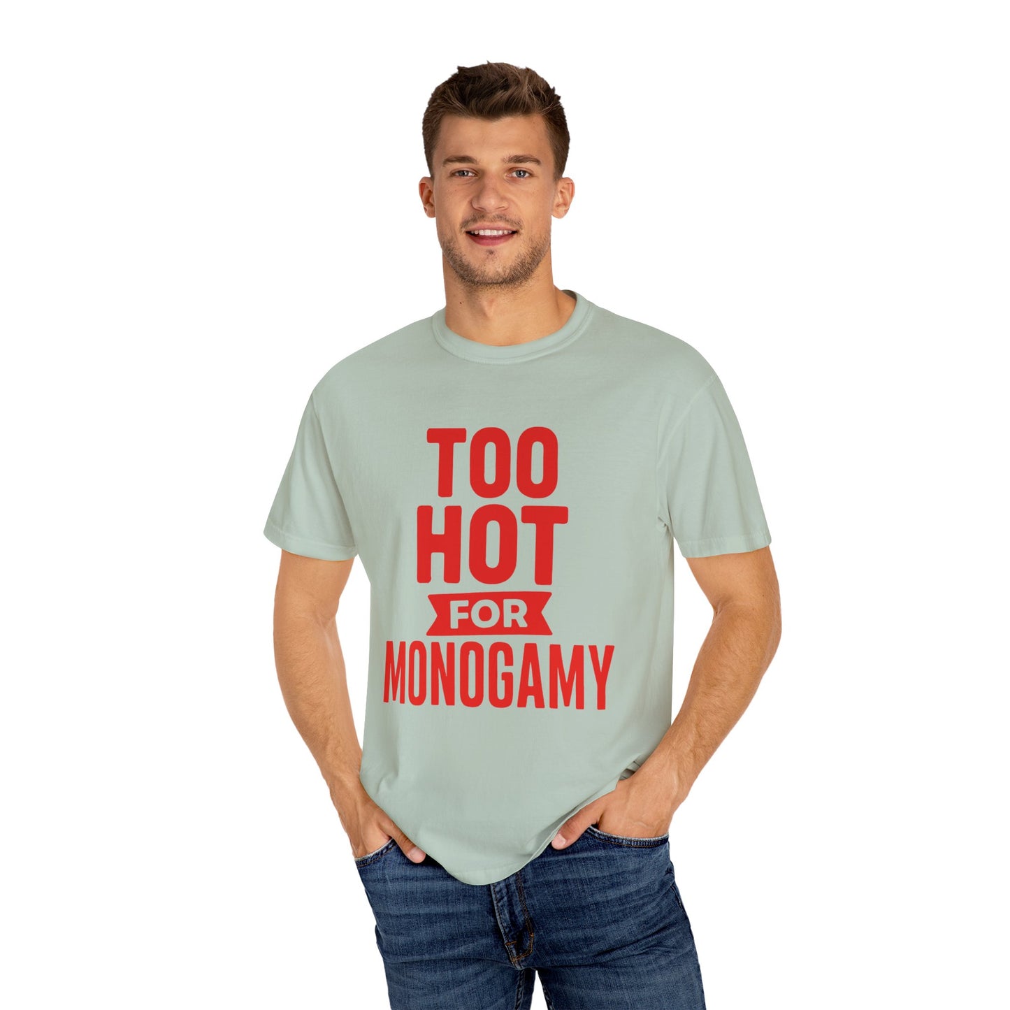 Too Hot for Monogamy LGBTQIA Shirt, Polyamory Pride T-Shirt, Polyamorous Gay Throuple Tee, Gift for Queer Swingers, Open Relationship Tshirt