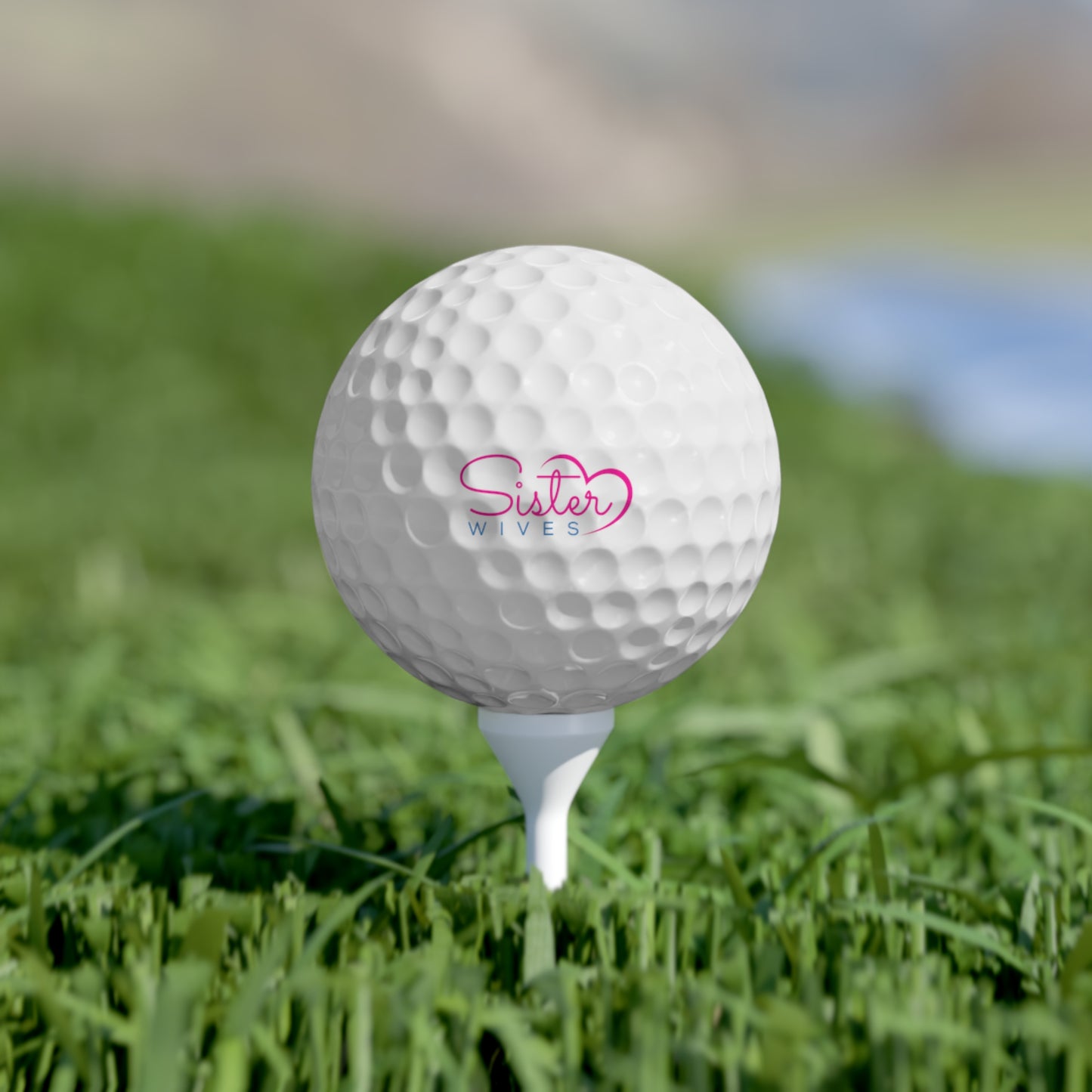 Sister Wives Logo Golf Balls – 6 Pack Custom Printed Golf Balls, Branded Golf Gift, Lifestyle Logo Sports Set
