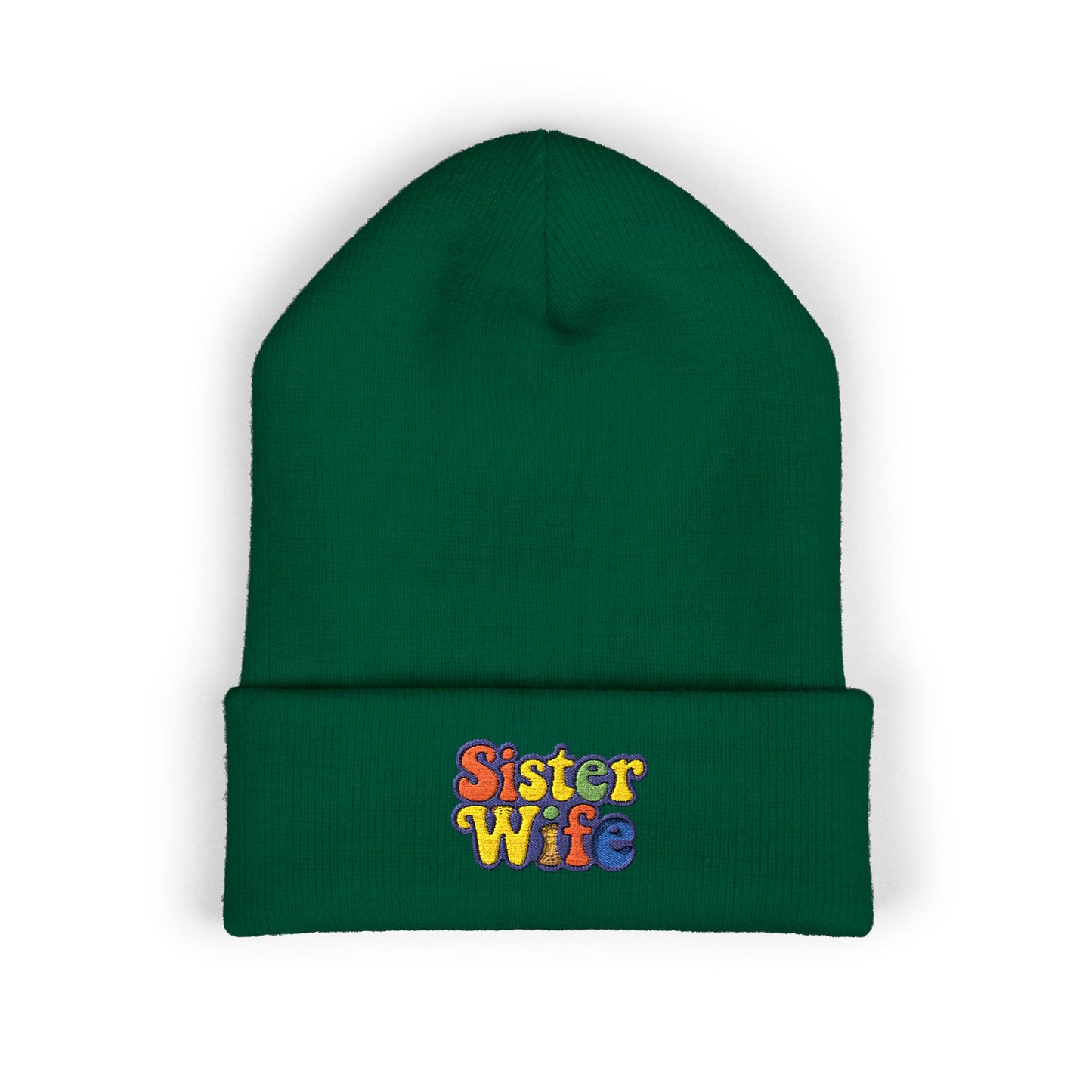 Embroidered Sister Wife Beanie || Cozy Winter Hat || Perfect Gift for Her || Unique Birthday Present || Warm Knit Cap