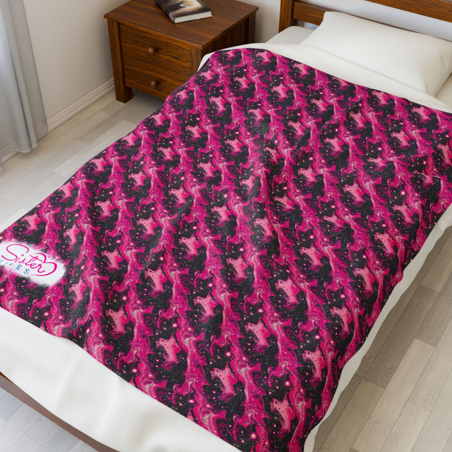 Sister Wives Cozy Velveteen Plush Blanket for Comfort & Warmth, Great for Home Decor, Gifts, Living Room, Couch, Bedroom
