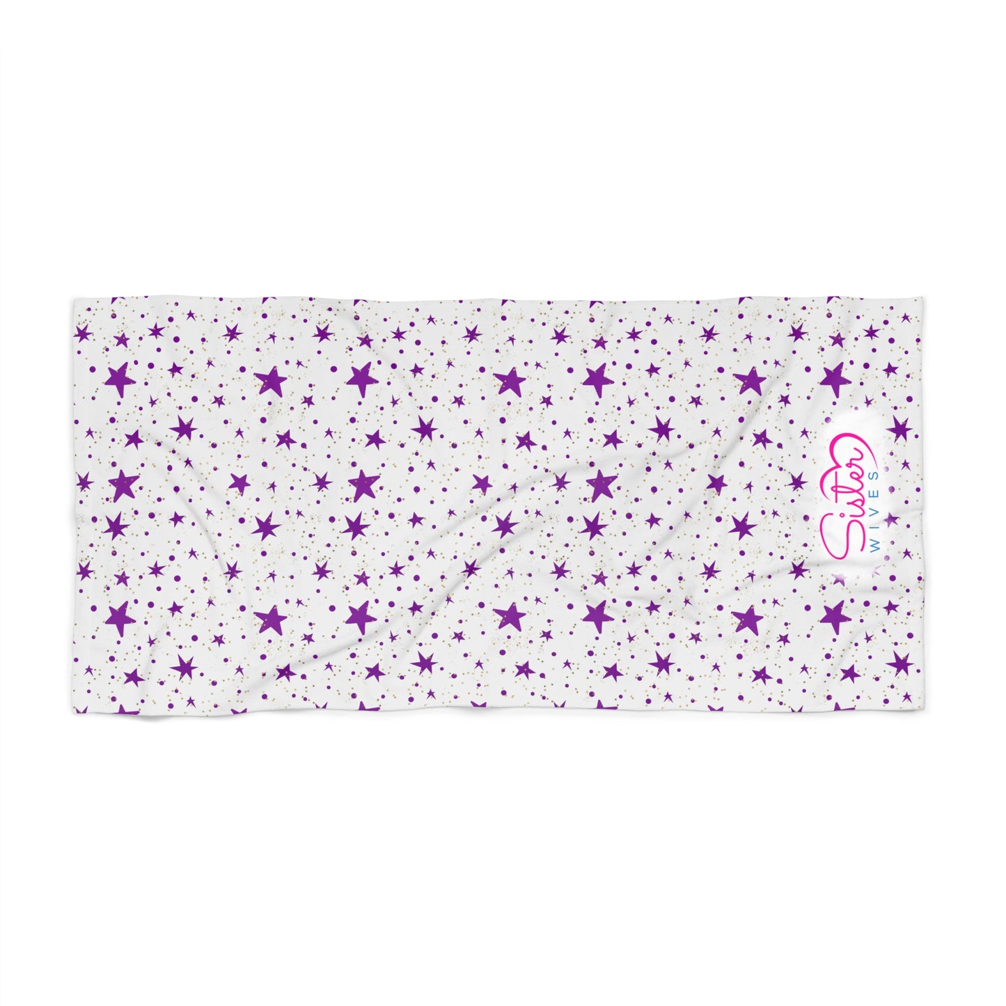 Celestial Zodiac Polyamory Beach Towel | ENM & Non-Monogamy Friendly Astrology, Zodiac & Magical Aesthetic Pool Towel