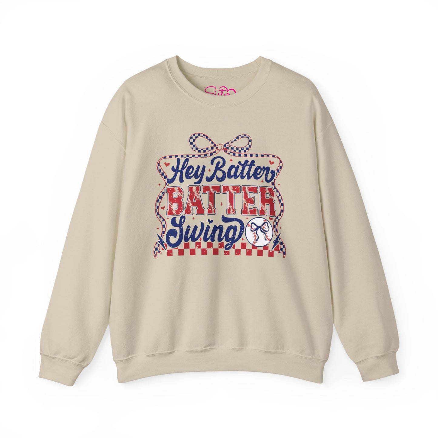 Hey Batter Batter Swing Sweatshirt | Playful Swinger Humor Pullover | ENM & Polyamory Lifestyle Apparel