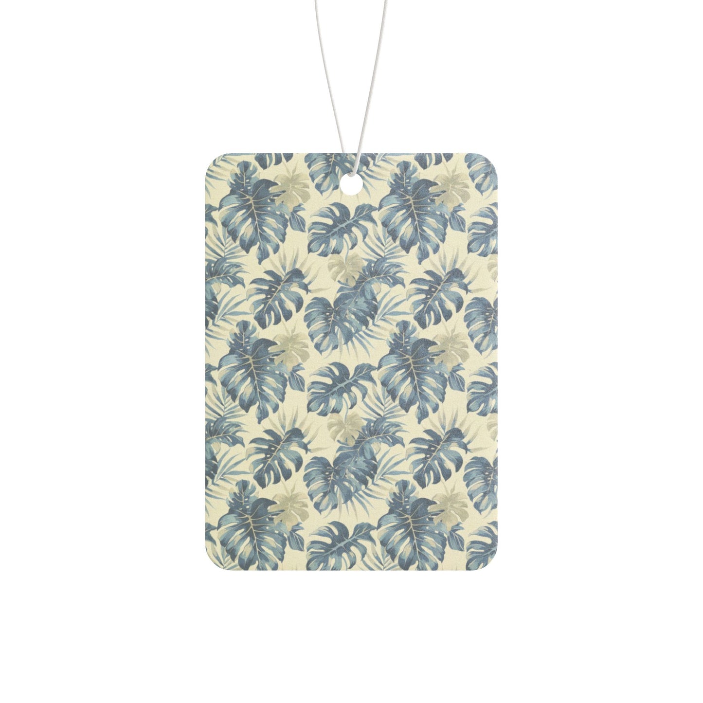 Winter Tropical Leaf Car Air Freshener – Green Jungle Aesthetic Hanging Diffuser | Pine, New Car & Black Ice Scents