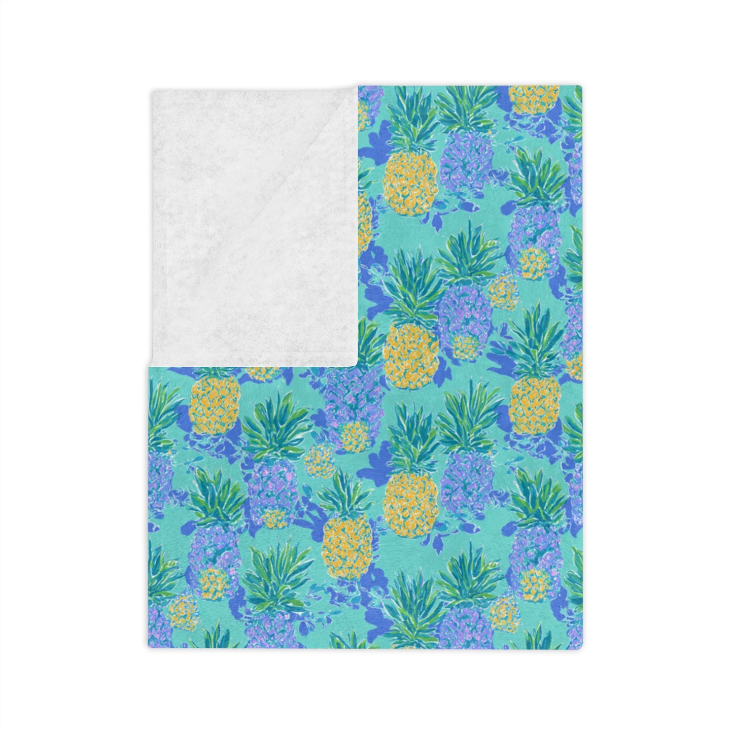 Sisterwives Preppy Blue Green Pineapple Velveteen Blanket, Cozy Throw for Beach Lovers, Bright Home Decor, Perfect Gift for Summer Celebrations, Pineapple [...]