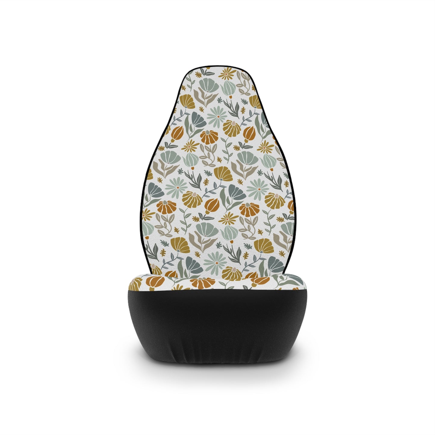 Retro Flower Car Seat Covers | Bohemian Auto Interior | Inclusive Polyamory Lifestyle Decor