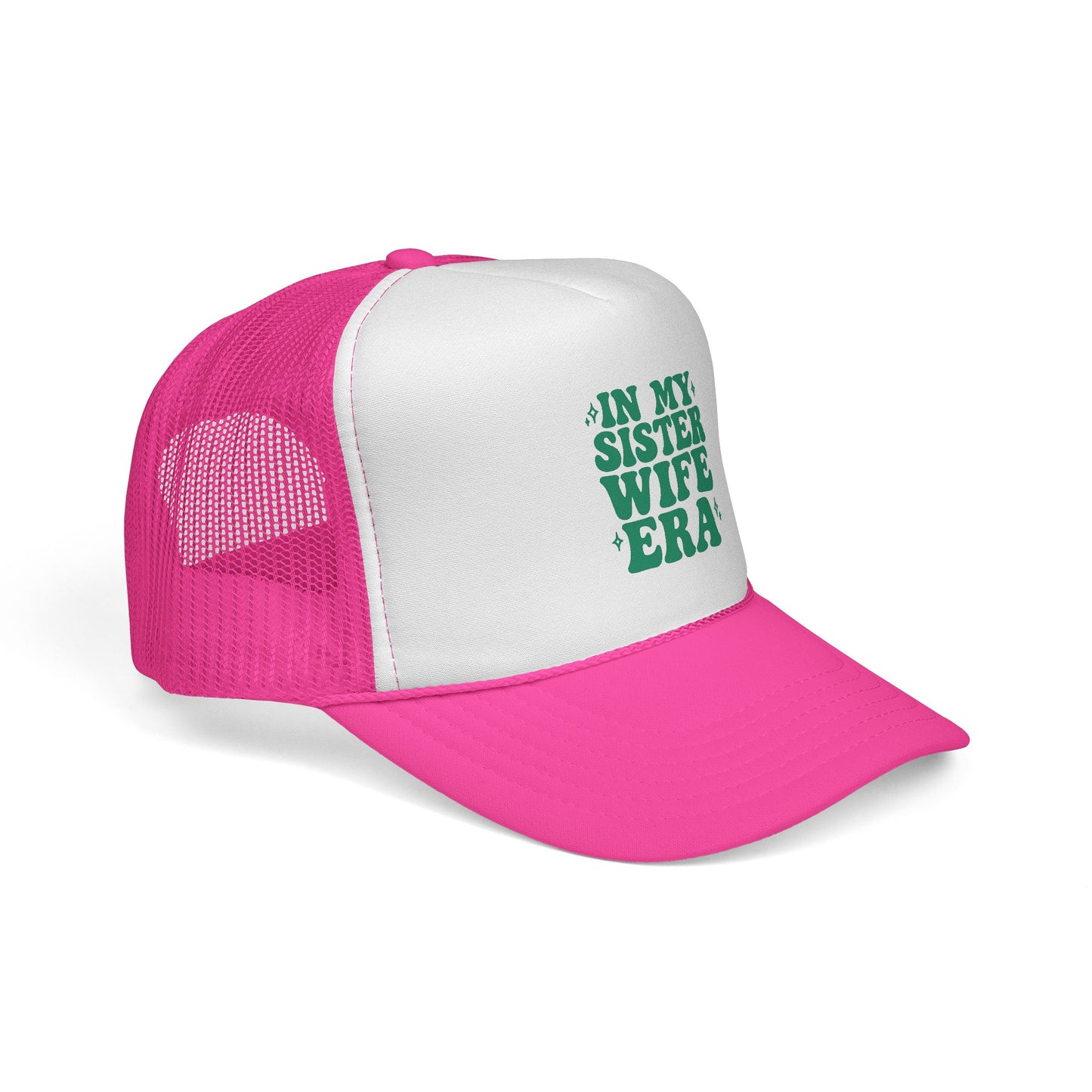 Green In My Sisterwife Era Trucker Hat – Retro Mesh Cap, Adjustable Snapback