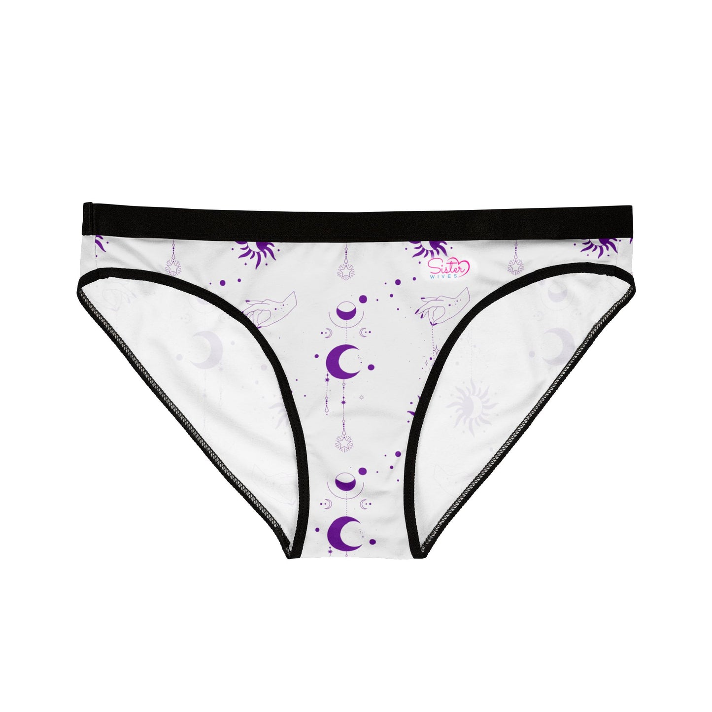 Celestial Polyamory Women’s Panties – Astrology & Cosmic Bikini Underwear | ENM, Non-Monogamy & Pride-Friendly Intimates
