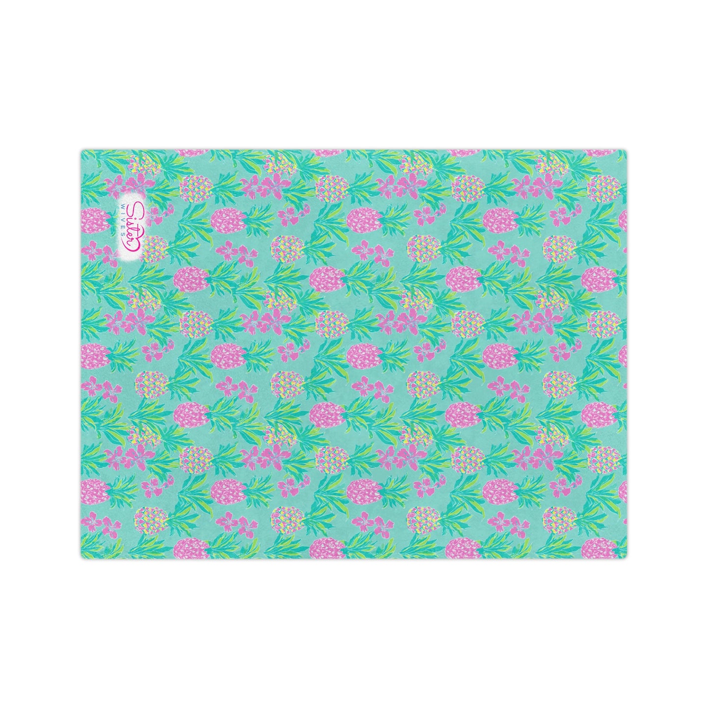 Sisterwives Preppy Turquoise Pineapple Velveteen Blanket, Cozy Throw for Beach Lovers, Bright Home Decor, Perfect Gift for Summer Celebrations, Pineapple [...]