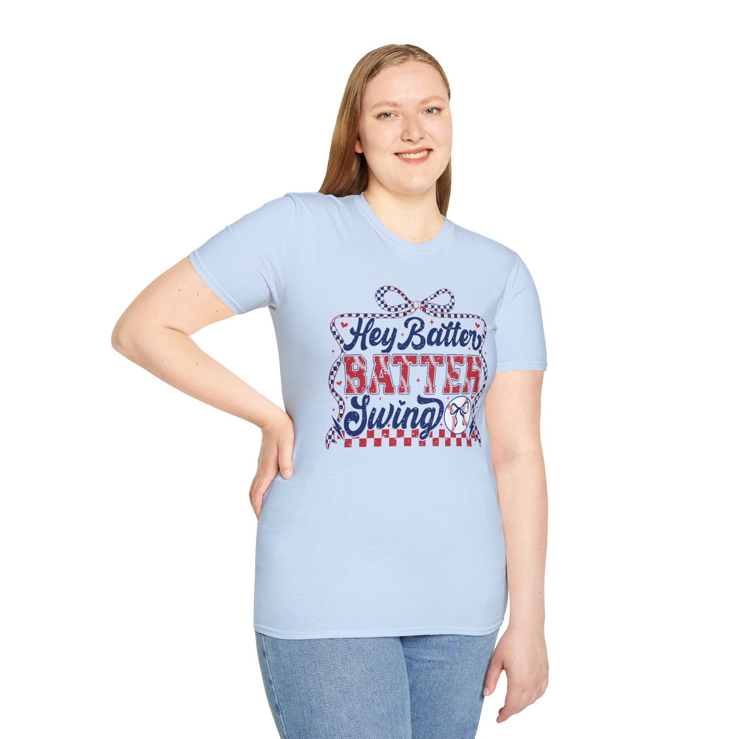Hey Batter Batter Swing T-Shirt | Playful Swinger Humor Tee | ENM & Polyamory Lifestyle Apparel
