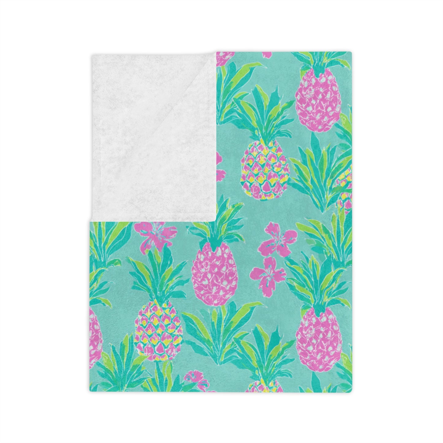 Sisterwives Preppy Turquoise Pineapple Velveteen Blanket, Cozy Throw for Beach Lovers, Bright Home Decor, Perfect Gift for Summer Celebrations, Pineapple [...]