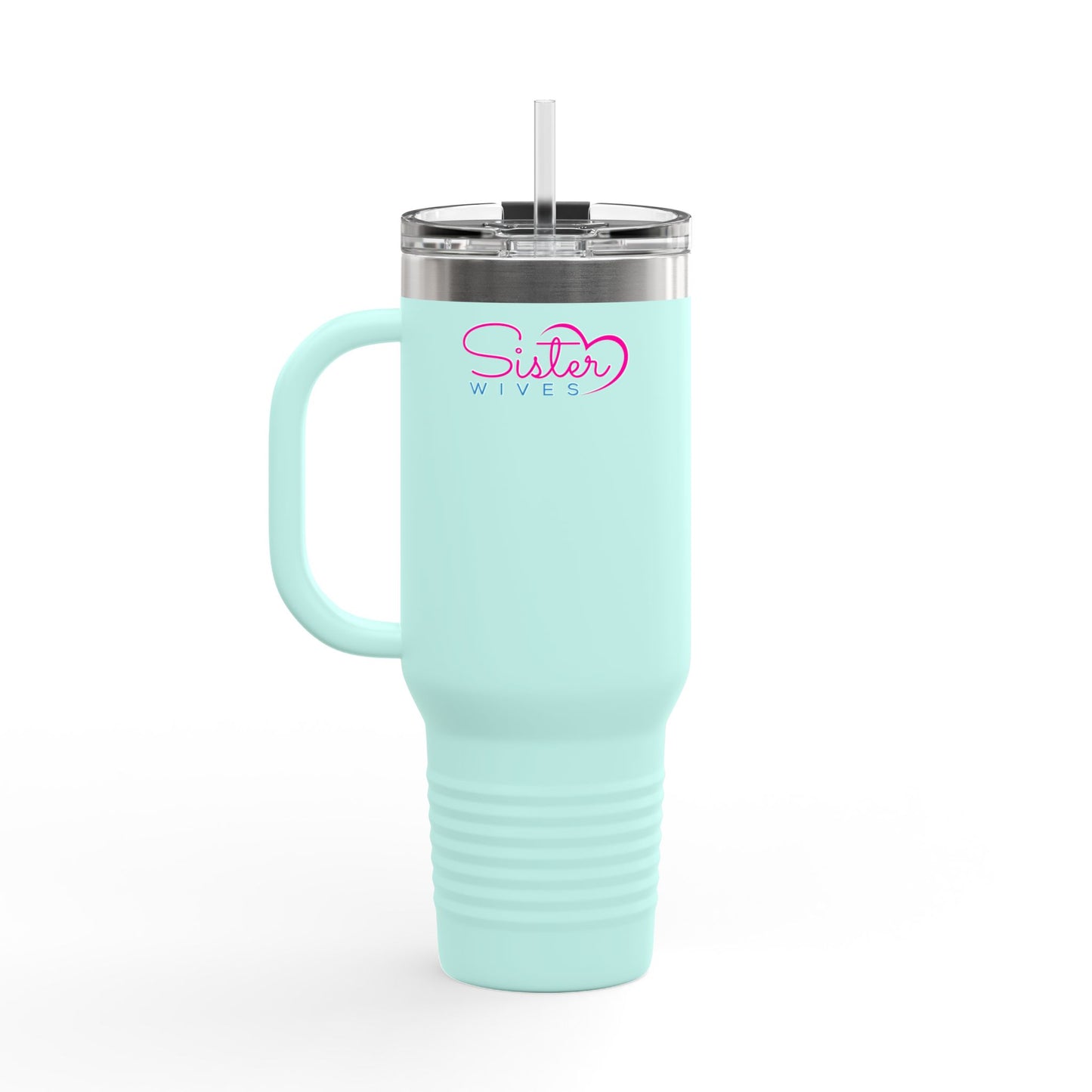 In My Wifey Era 40oz Tumbler | Insulated Travel Mug with Handle & Straw | Sister Wife & Polyamory Lifestyle Cup | ENM Gift