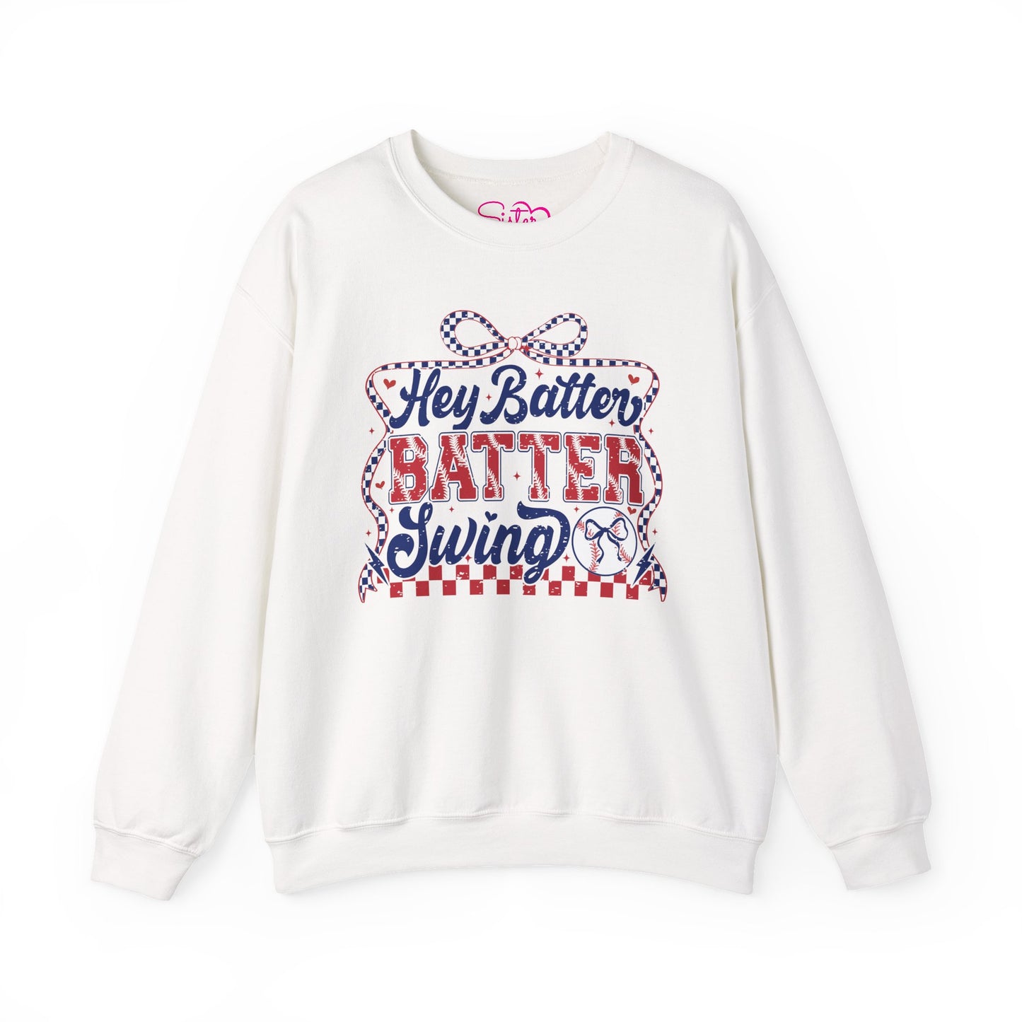 Hey Batter Batter Swing Sweatshirt | Playful Swinger Humor Pullover | ENM & Polyamory Lifestyle Apparel