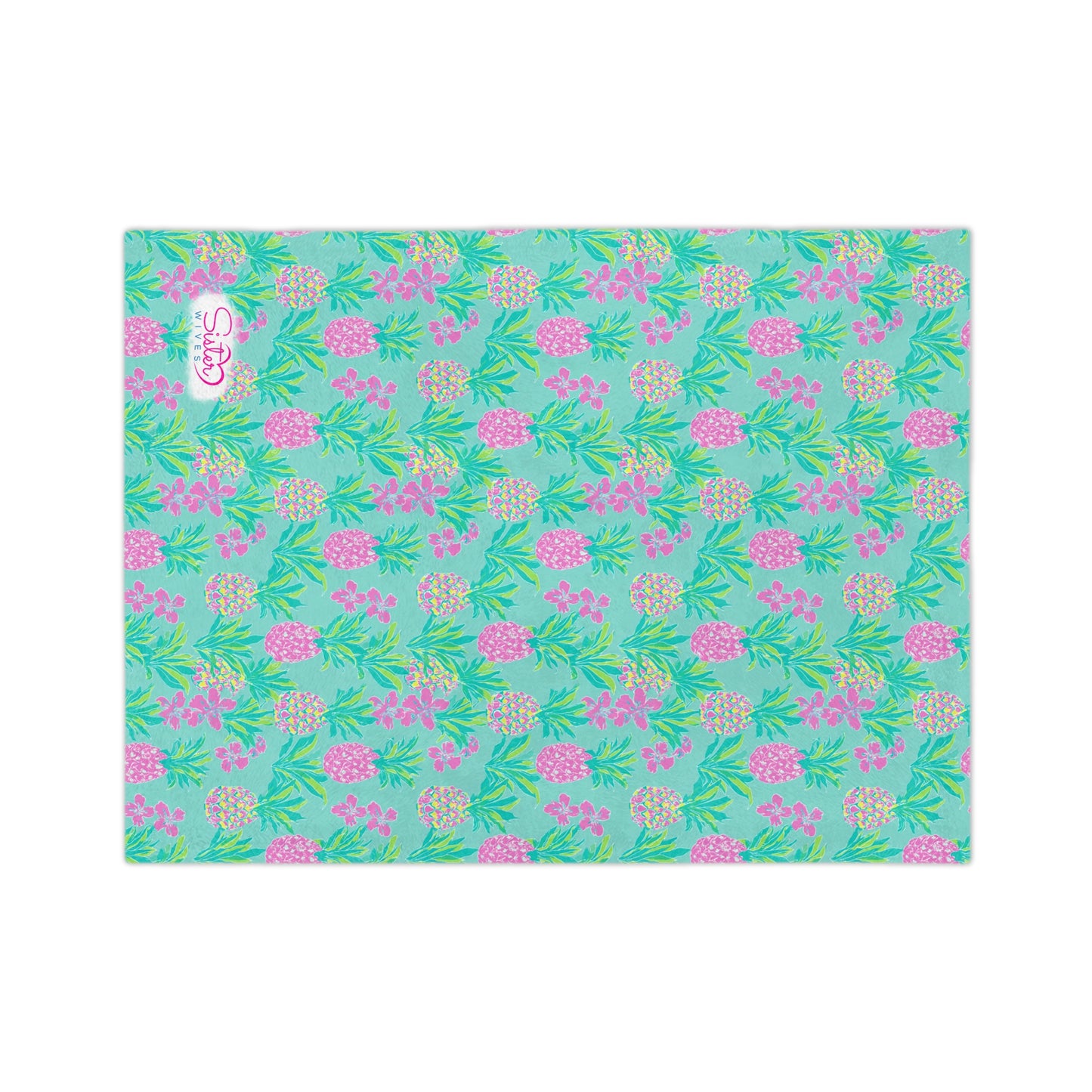 Sisterwives Preppy Turquoise Pineapple Velveteen Blanket, Cozy Throw for Beach Lovers, Bright Home Decor, Perfect Gift for Summer Celebrations, Pineapple [...]