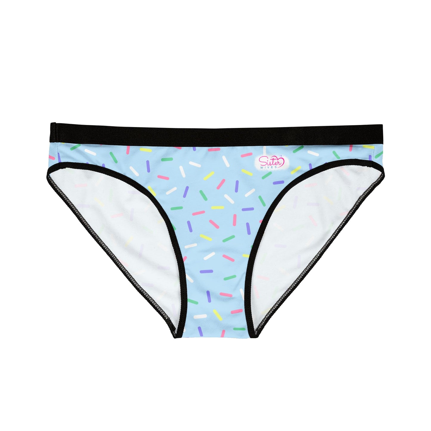 Blue Sprinkle Bikini Panties | Polyamory-Friendly Lingerie | ENM Underwear | Aesthetic Women’s Briefs | Body-Positive Intimates