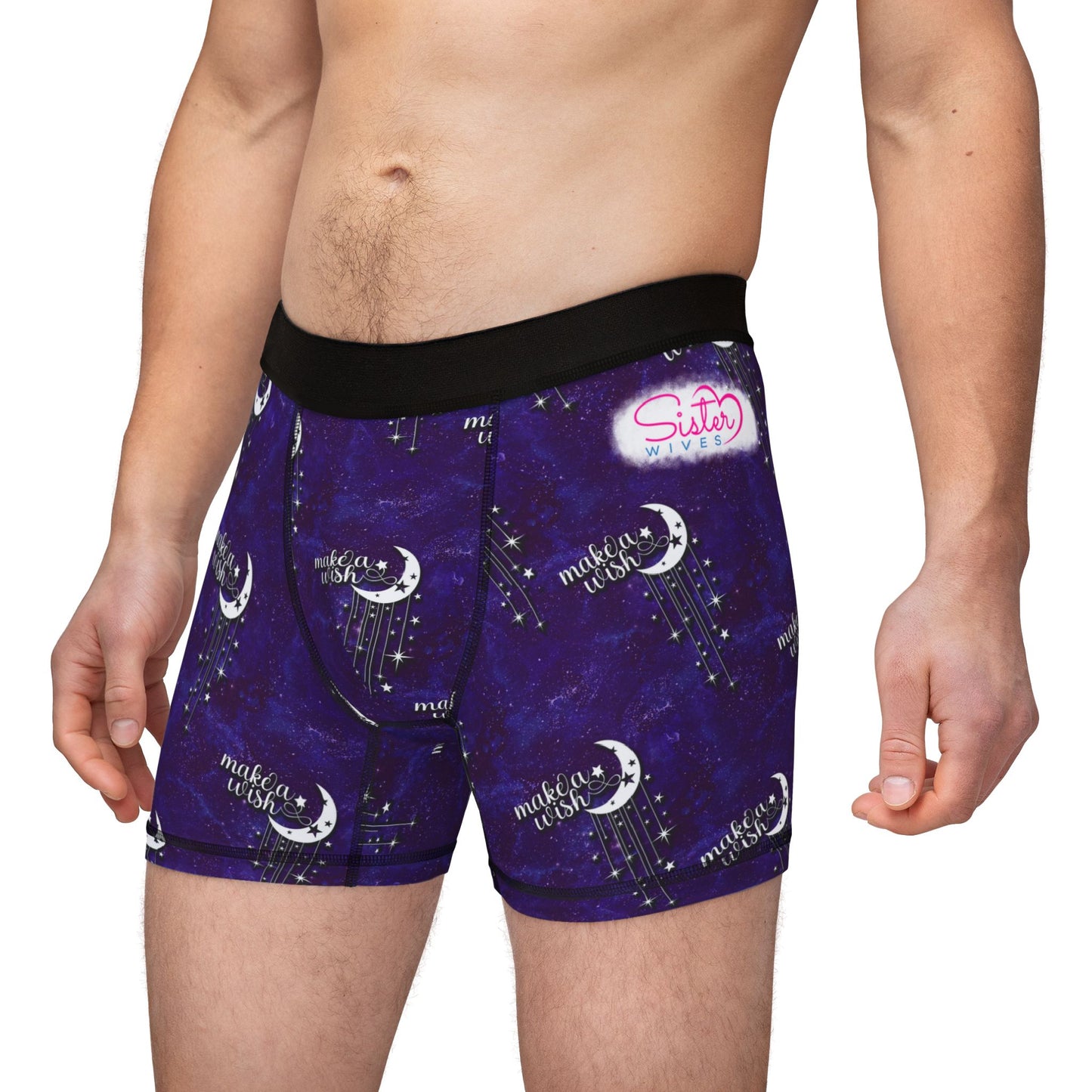 Celestial Polyamory Men’s Boxer Briefs – Astrology & Cosmic Underwear | ENM, Non-Monogamy & Pride-Friendly Intimates