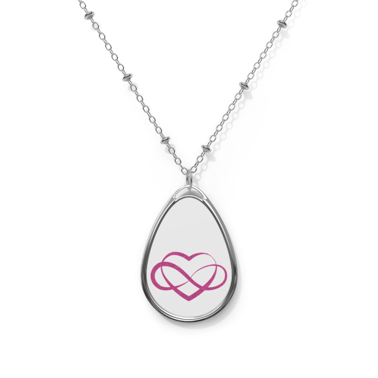 Pink Infinity Heart Necklace | Polyamory Pride Jewelry | Ethical Non-Monogamy Necklace | Sisterwives Symbol Pendant | Subtle LGBTQ+ Gift