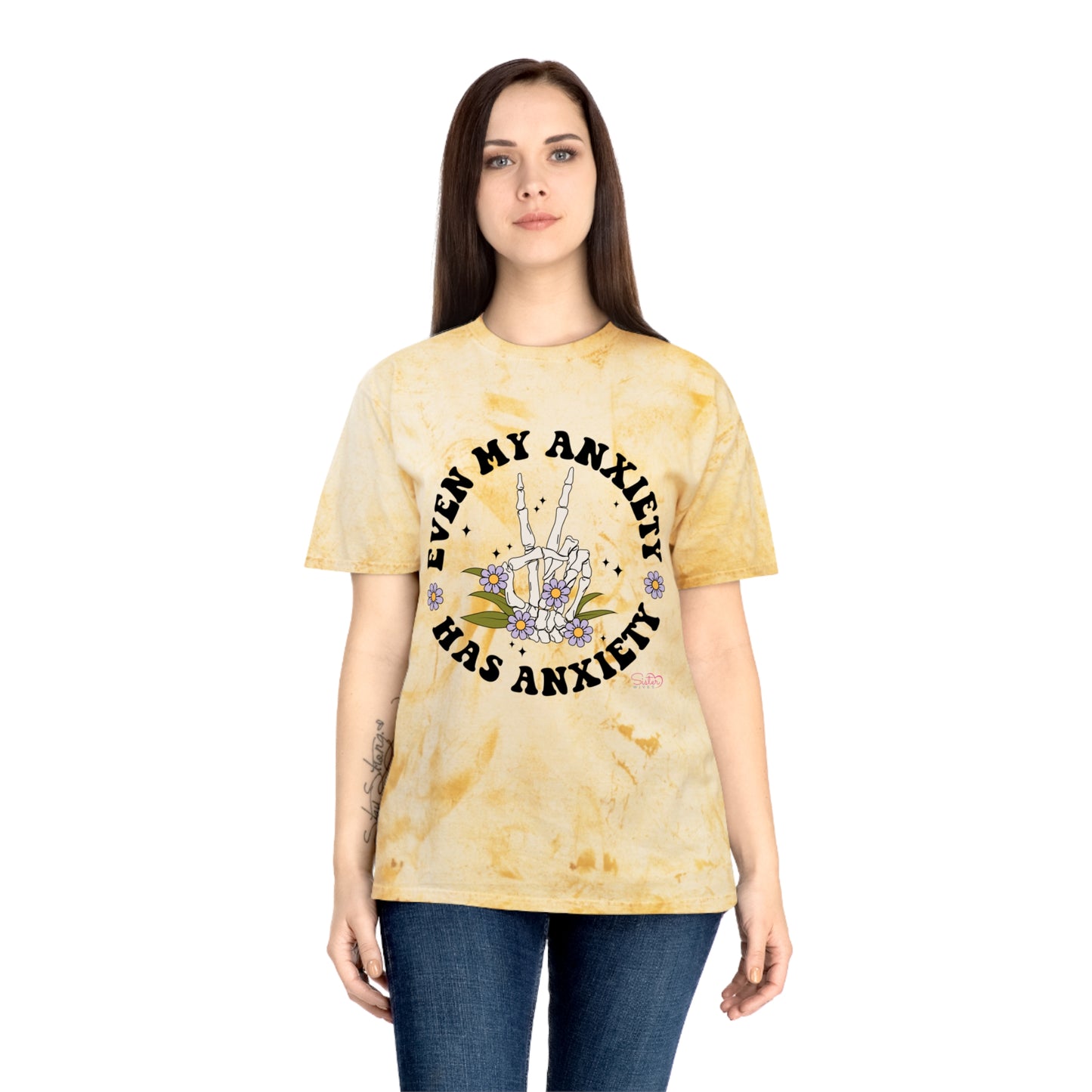 Even My Anxiety Has Anxiety T-Shirt – Funny Mental Health Shirt | Anxiety Humor Tee | Self Care Graphic Unisex Top