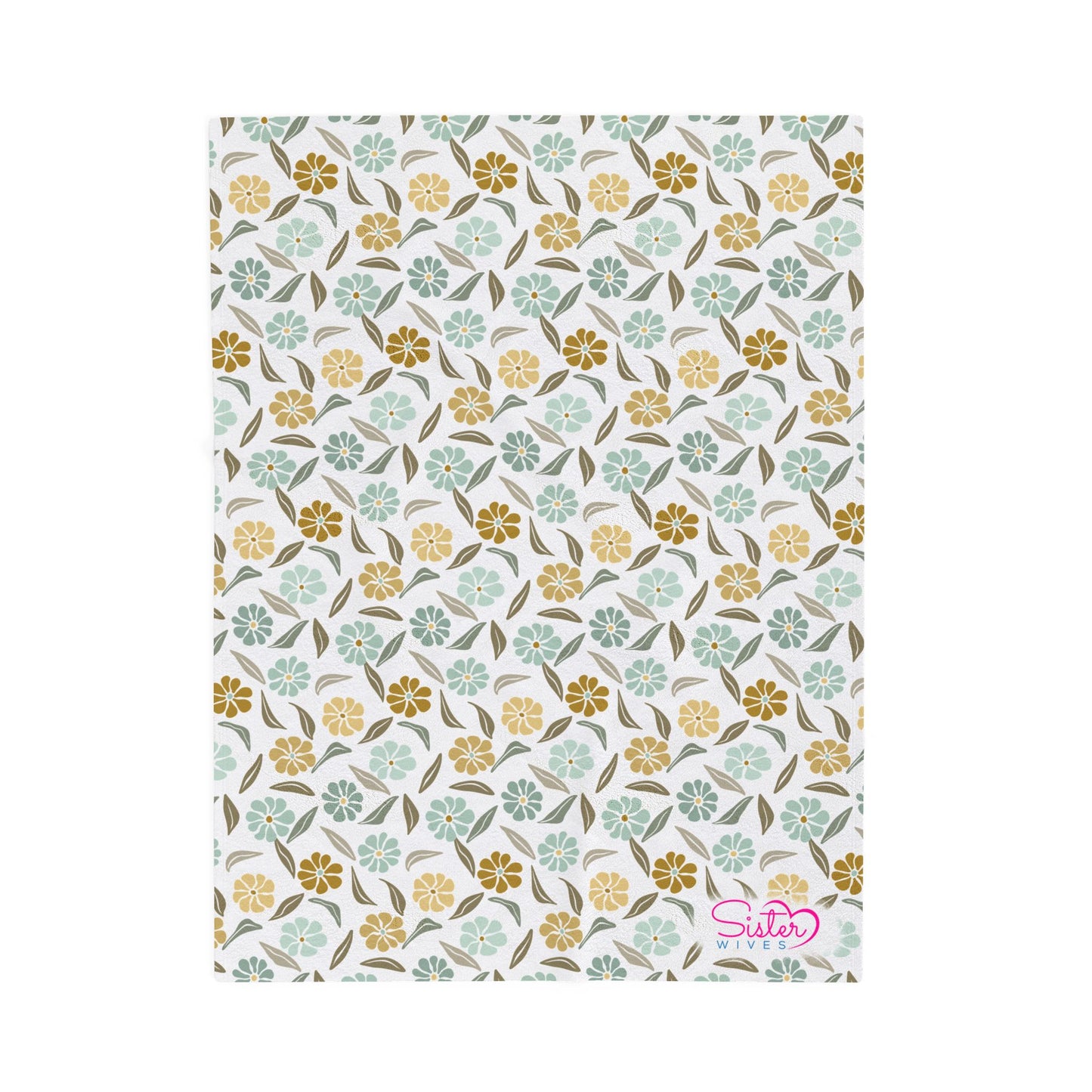 Boho Floral Throw Blanket – Cozy Botanical Home Decor | Polyamory & ENM Friendly