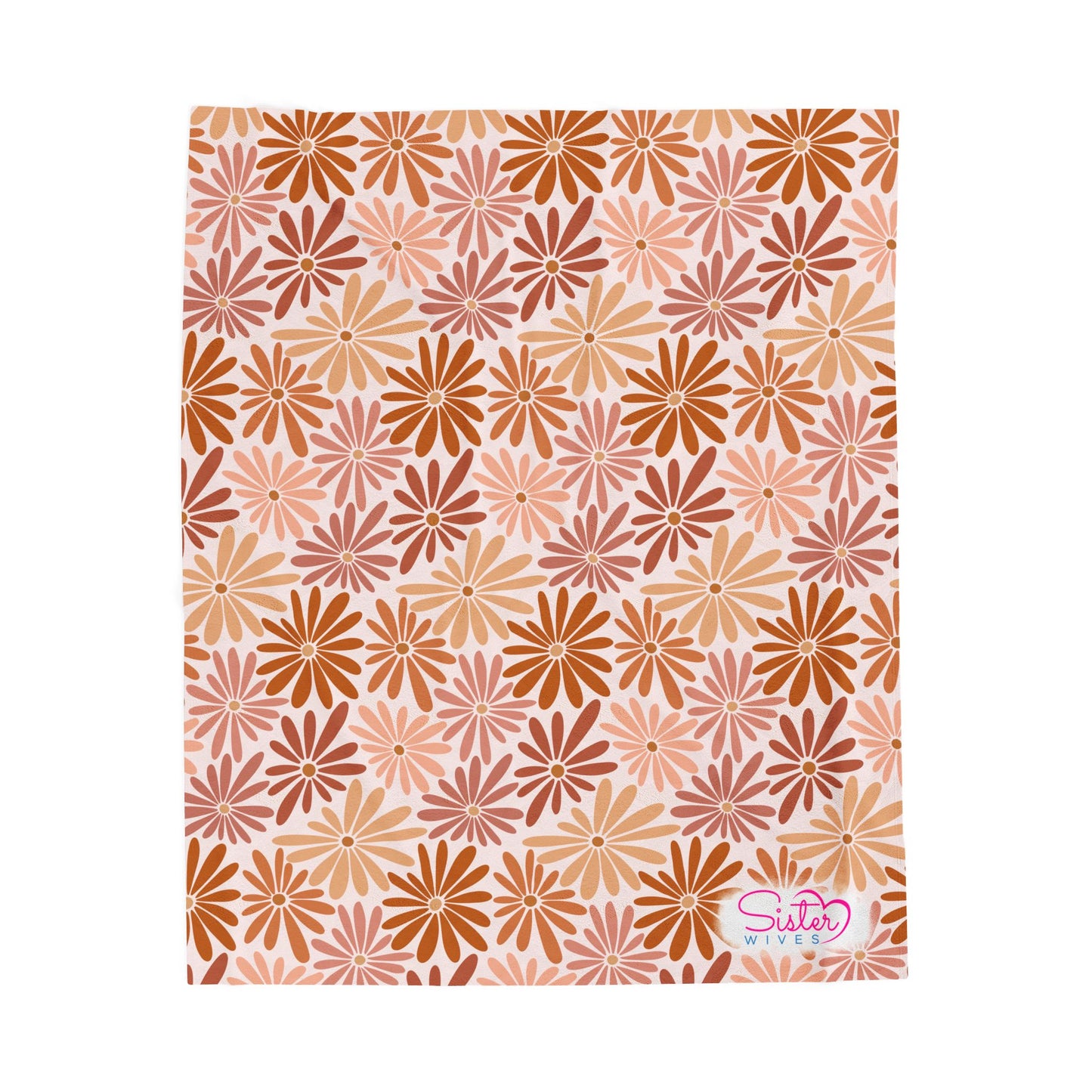 Boho Floral Throw Blanket – Cozy Botanical Home Decor | Polyamory & ENM Friendly