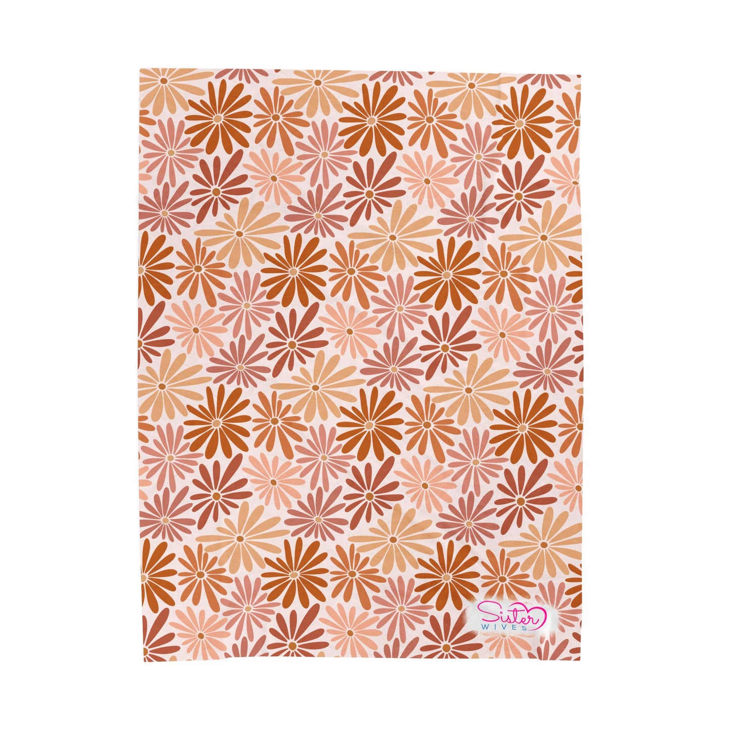 Boho Floral Throw Blanket – Cozy Botanical Home Decor | Polyamory & ENM Friendly