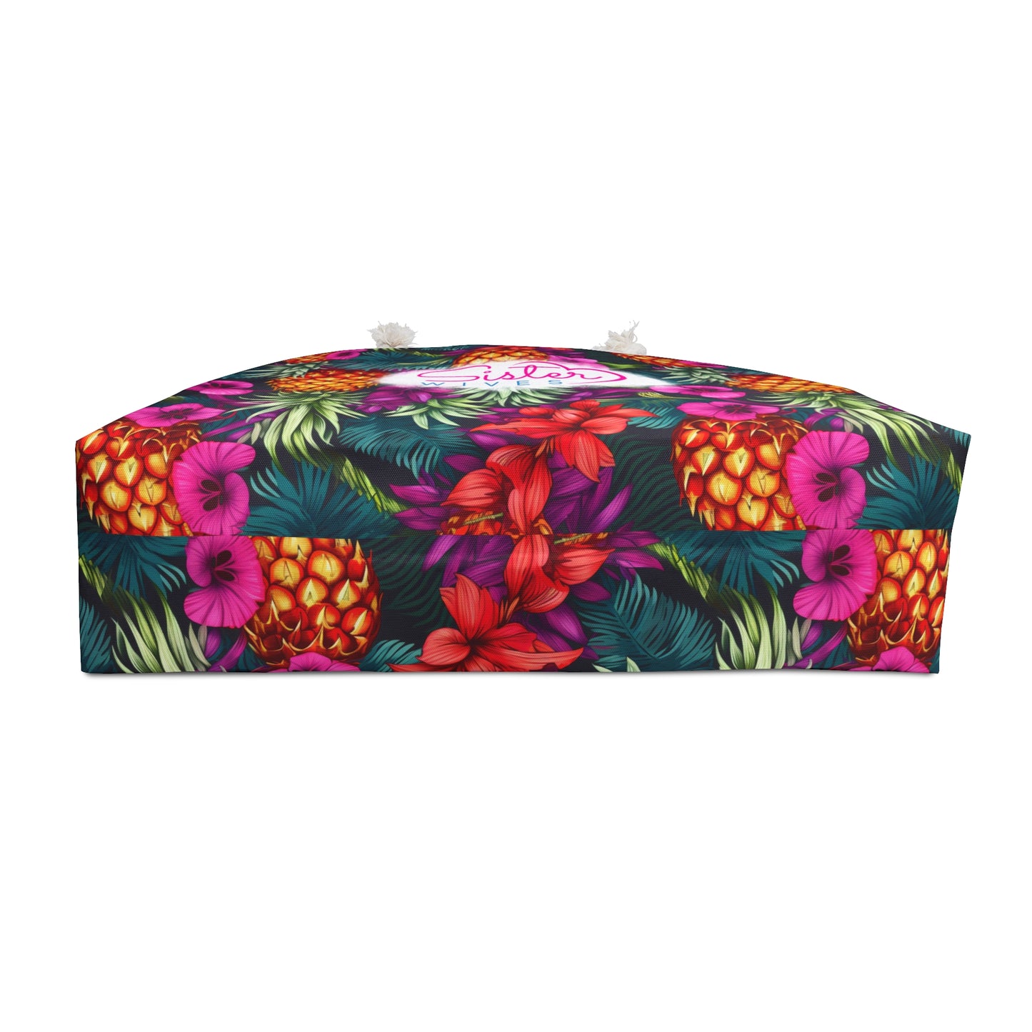 Sister Wives Swingers Upside-down Pineapple Tropical Floral Weekender Bag, Perfect for Weekend Getaways, Sister Wives Gifts, Travel Tote, Beach Bag, Summer Essentials