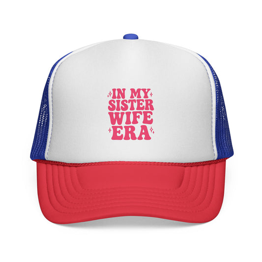 Pink In My Sisterwife Era Trucker Hat – Retro Mesh Cap, Adjustable Snapback