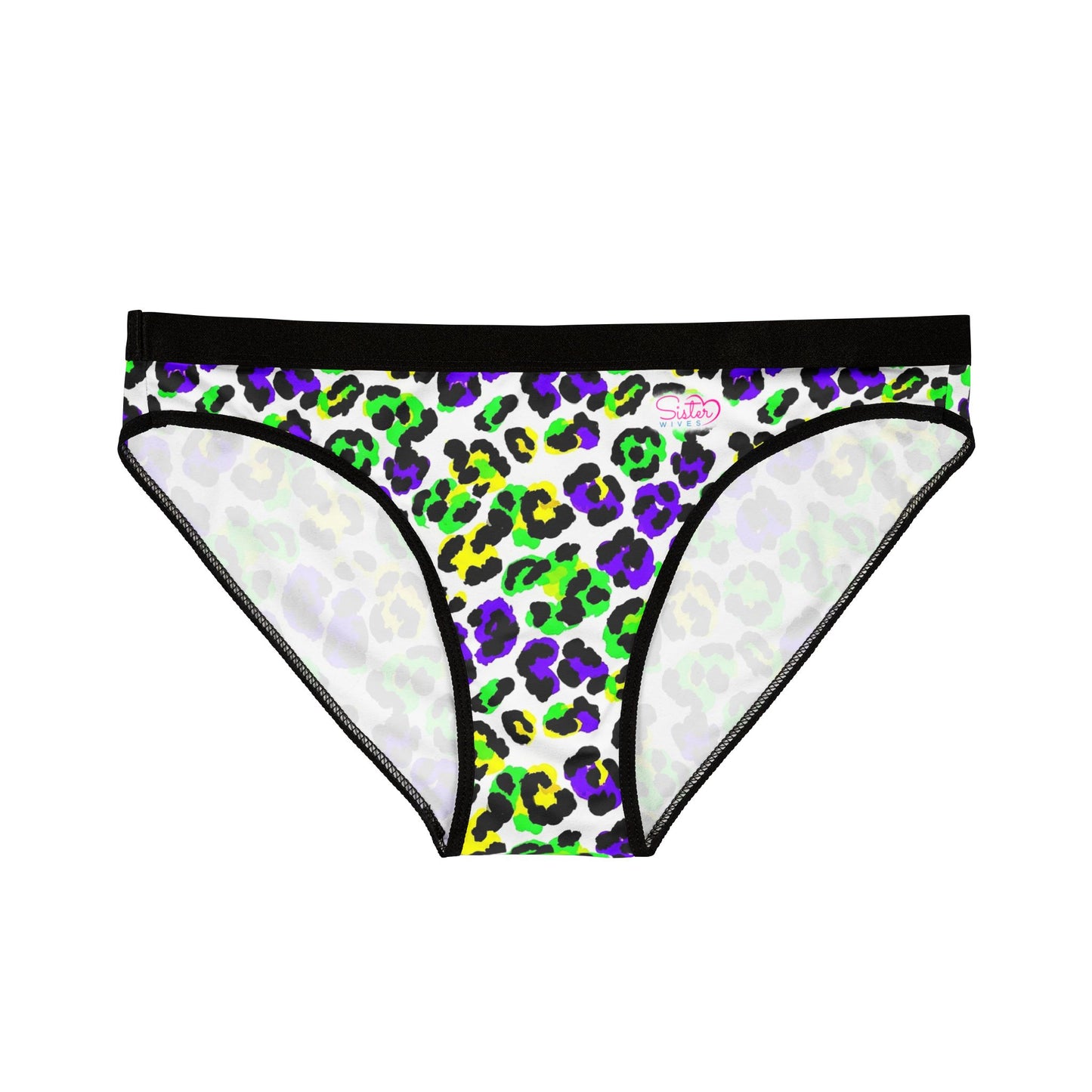 Mardi Gras Print Ladies Panties | Matching Couple & Throuple Polyamory Underwear