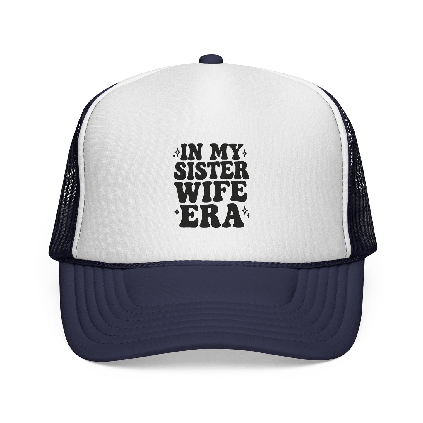 In My Sisterwife Era Trucker Hat – Retro Mesh Cap, Adjustable Snapback