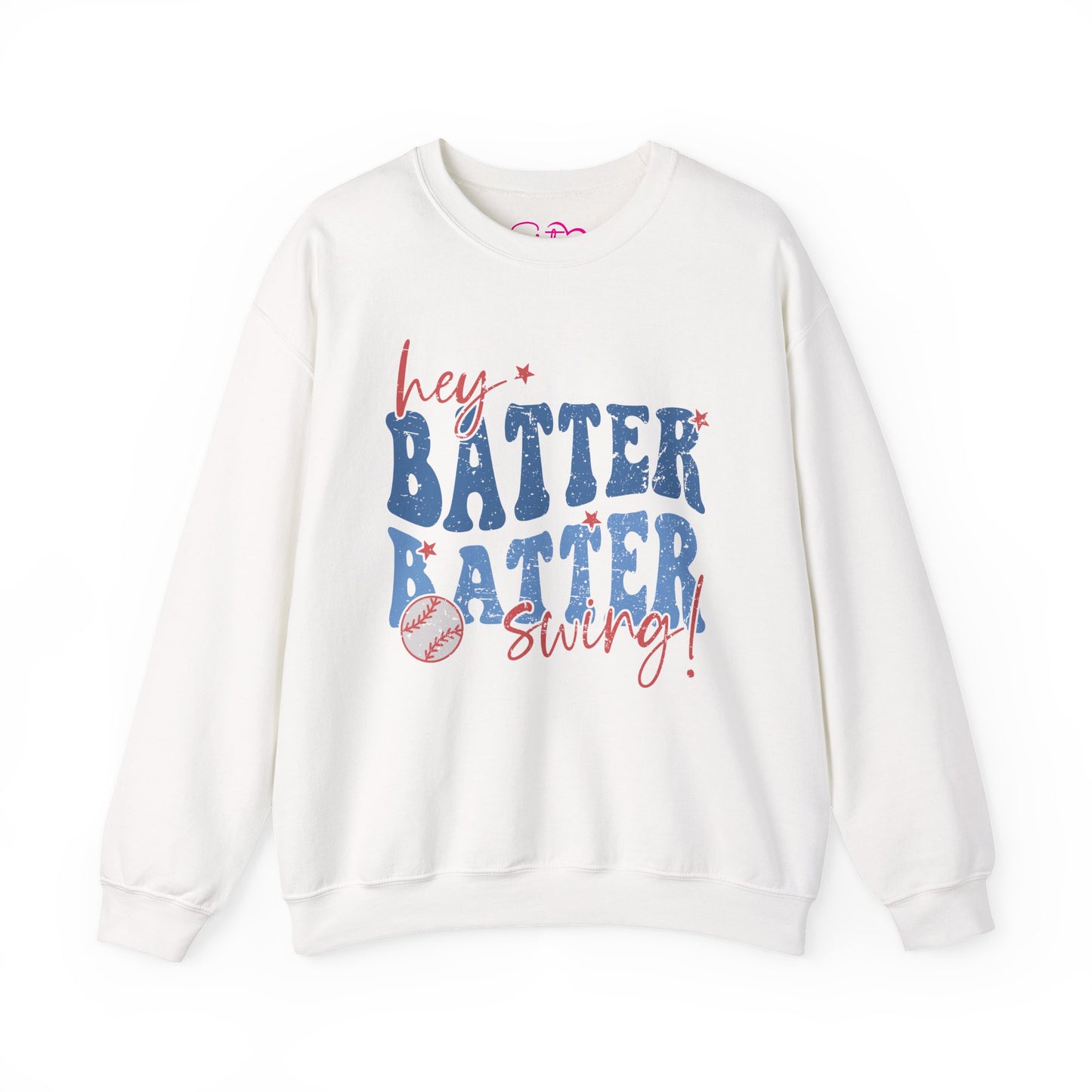 Hey Batter Batter Swing Sweatshirt | Playful Swinger Humor Pullover | ENM & Polyamory Lifestyle Apparel