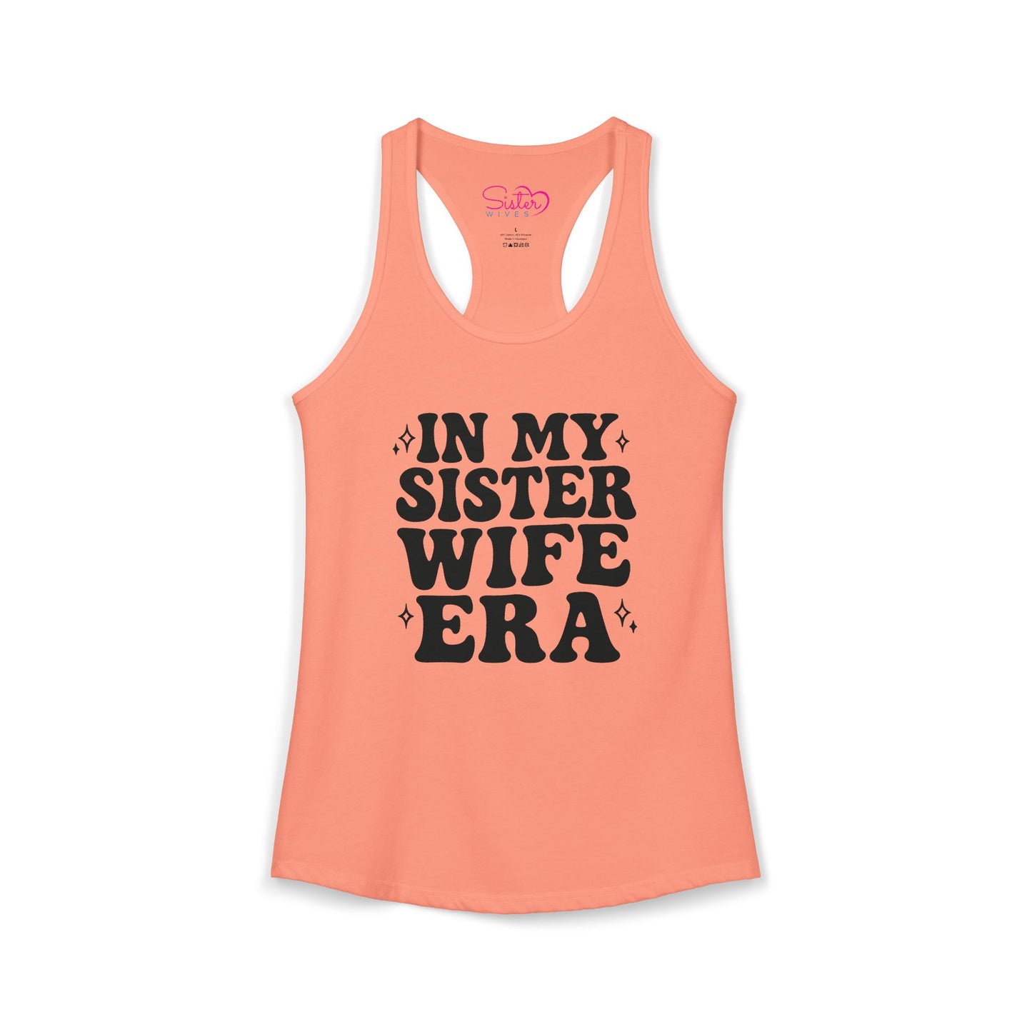 In My Sister Wife Era Racerback Tank | Polyamory & ENM Lifestyle Tank Top | Chosen Family Summer Shirt | Inclusive Relationship Apparel