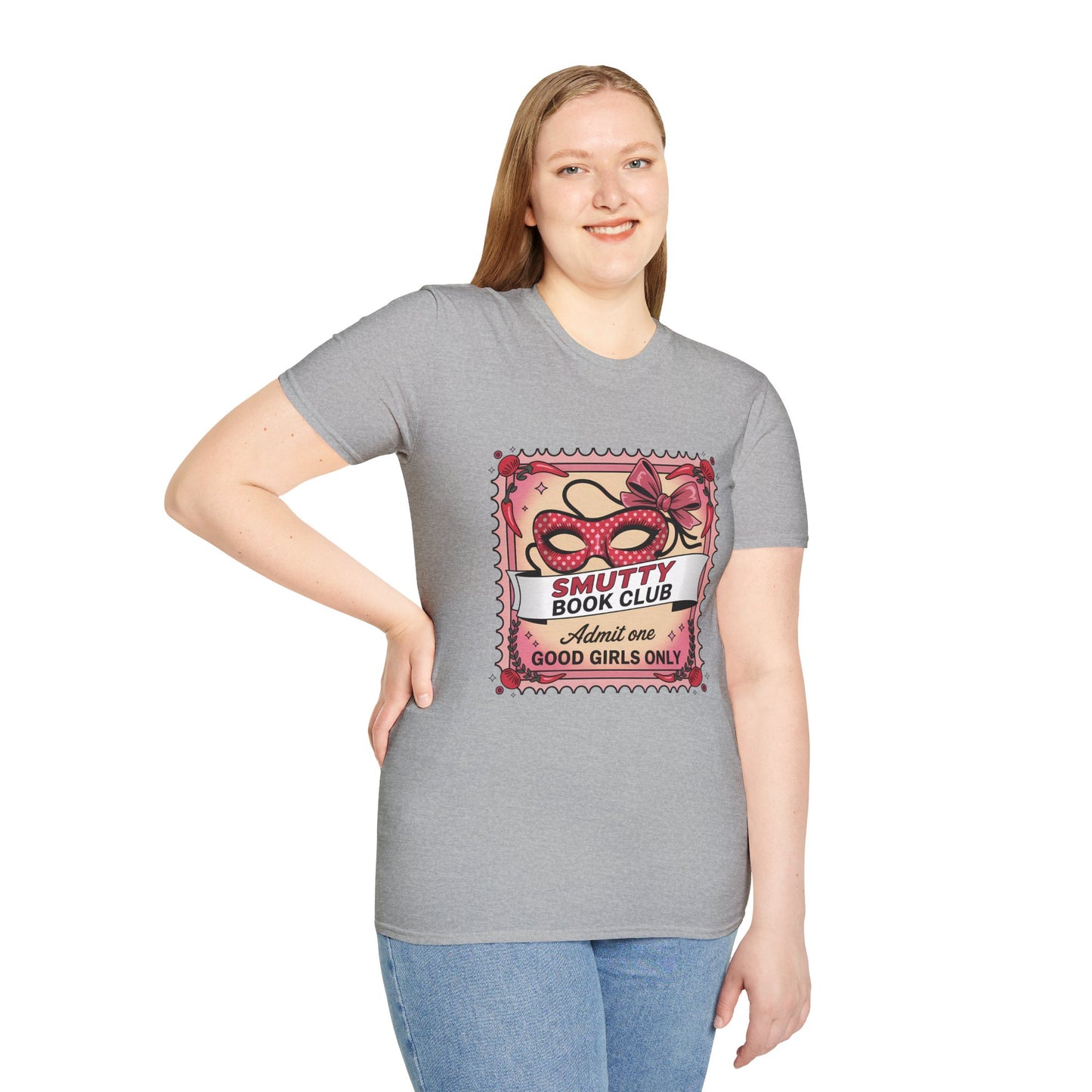 Smutty Book Club Shirt Adult Only Spicy Romance Tee, Booktok Reader Shirt, Sex Positive Poly-Friendly Unisex Gildan 64000