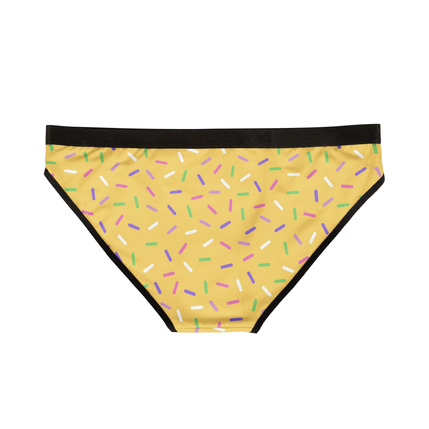 Yellow Sprinkle Bikini Panties | Polyamory-Friendly Lingerie | ENM Underwear | Aesthetic Women’s Briefs | Body-Positive Intimates