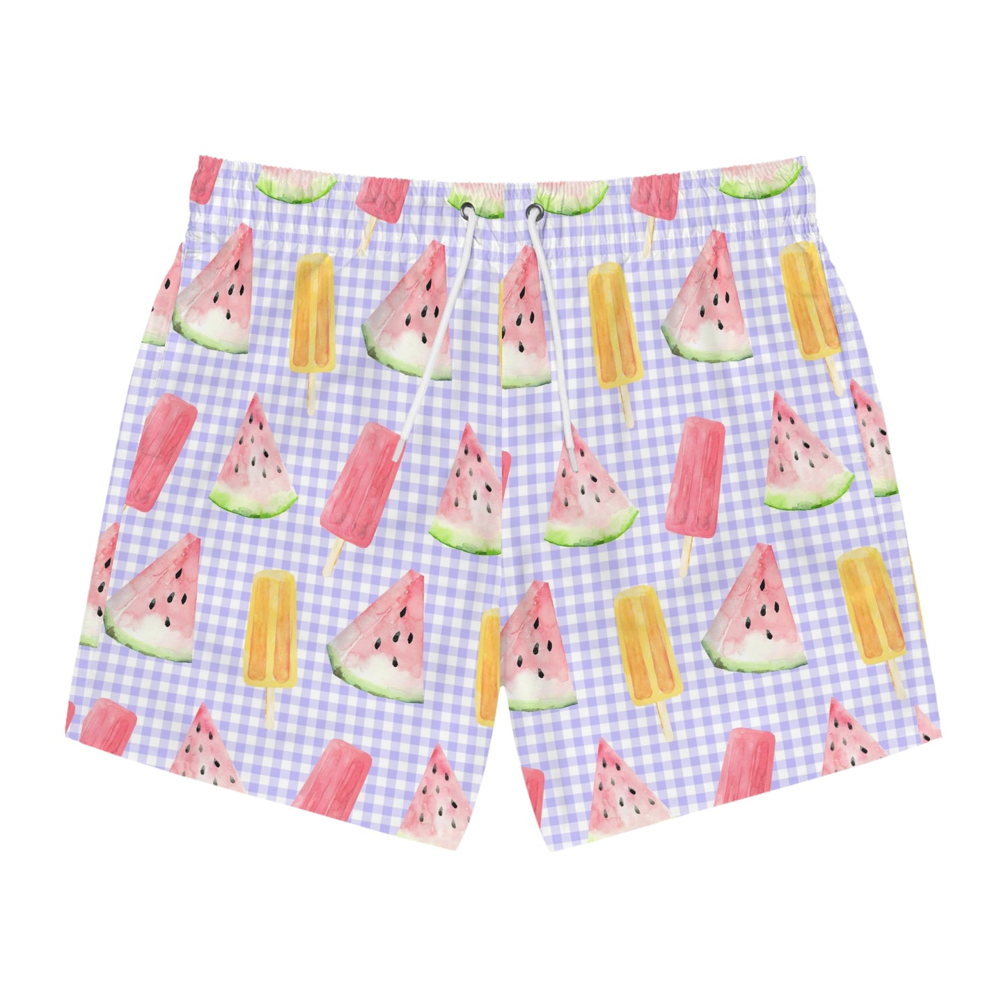 Men’s BBQ Swim Trunks – Grill & Cookout Boardshorts | Funny Food Print Swimwear | Fast-Dry Summer Swim Shorts