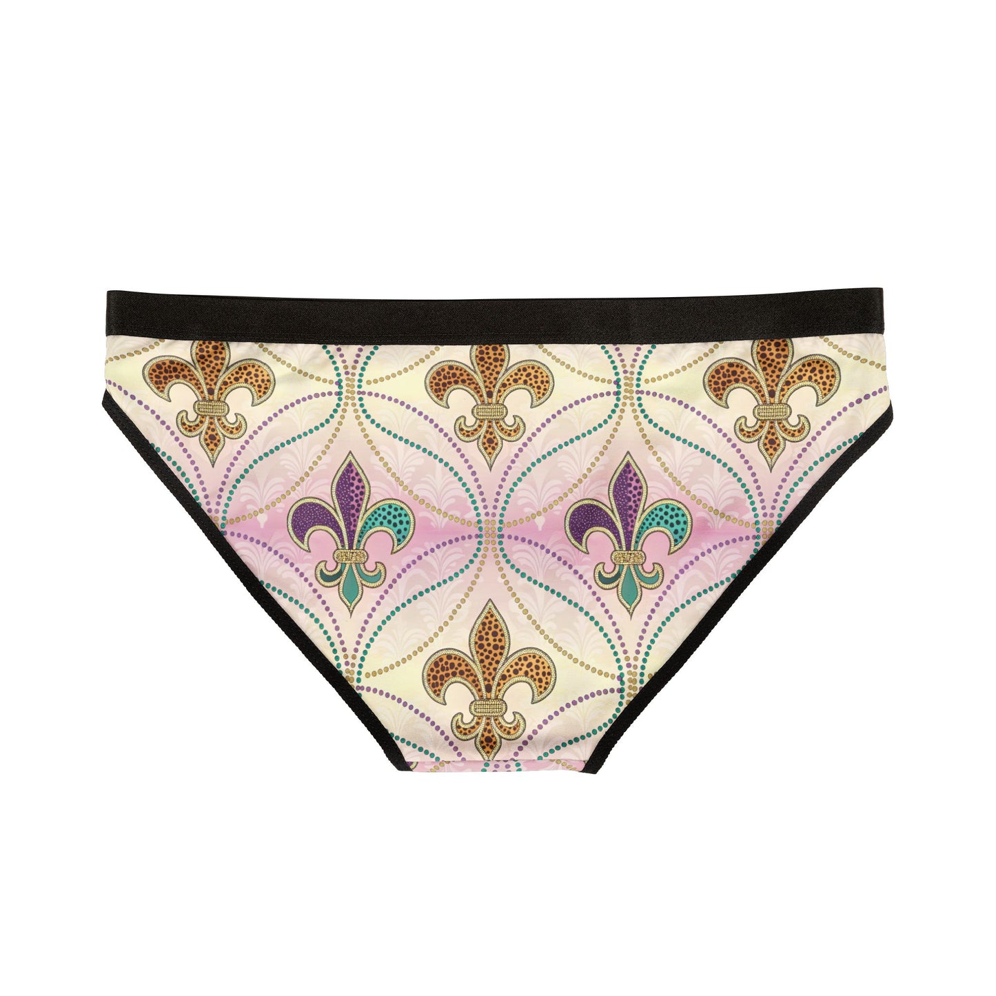 Mardi Gras Print Ladies Panties | Matching Couple & Throuple Polyamory Underwear