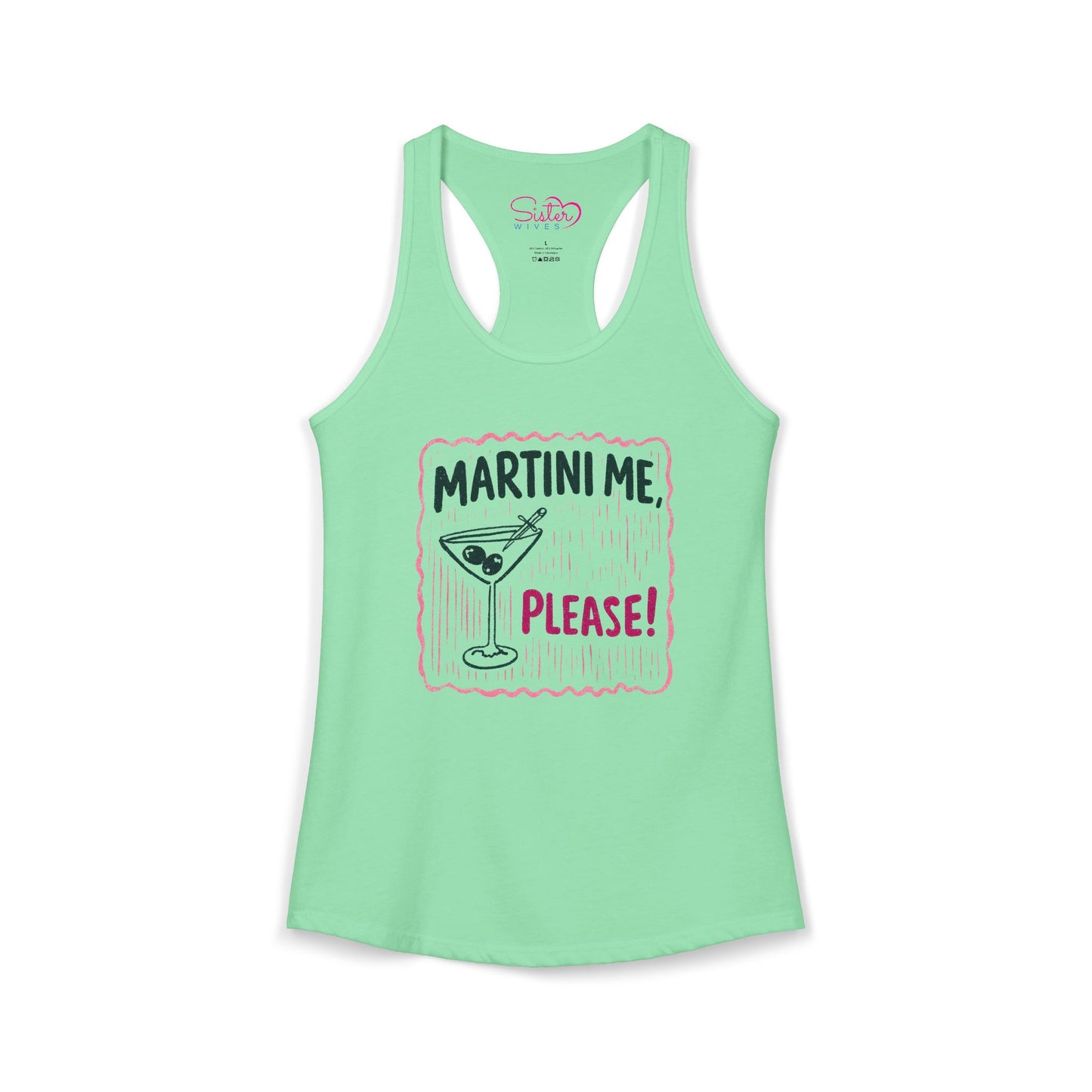 Martini Me Please Tank Top – Funny Martini Shirt | Girls Trip Outfit | Bachelorette Party Tank