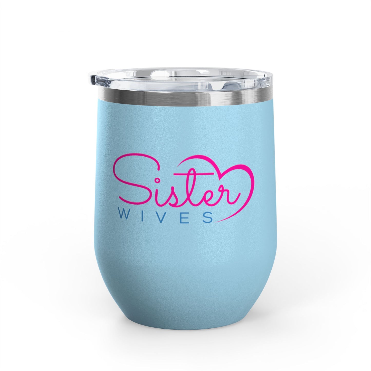 Sister Wives Worlds Okayest Sisterwife, 12oz Insulated Cup, Perfect Gift for Weddings, Anniversaries, or Celebrations, Fun Drinkware