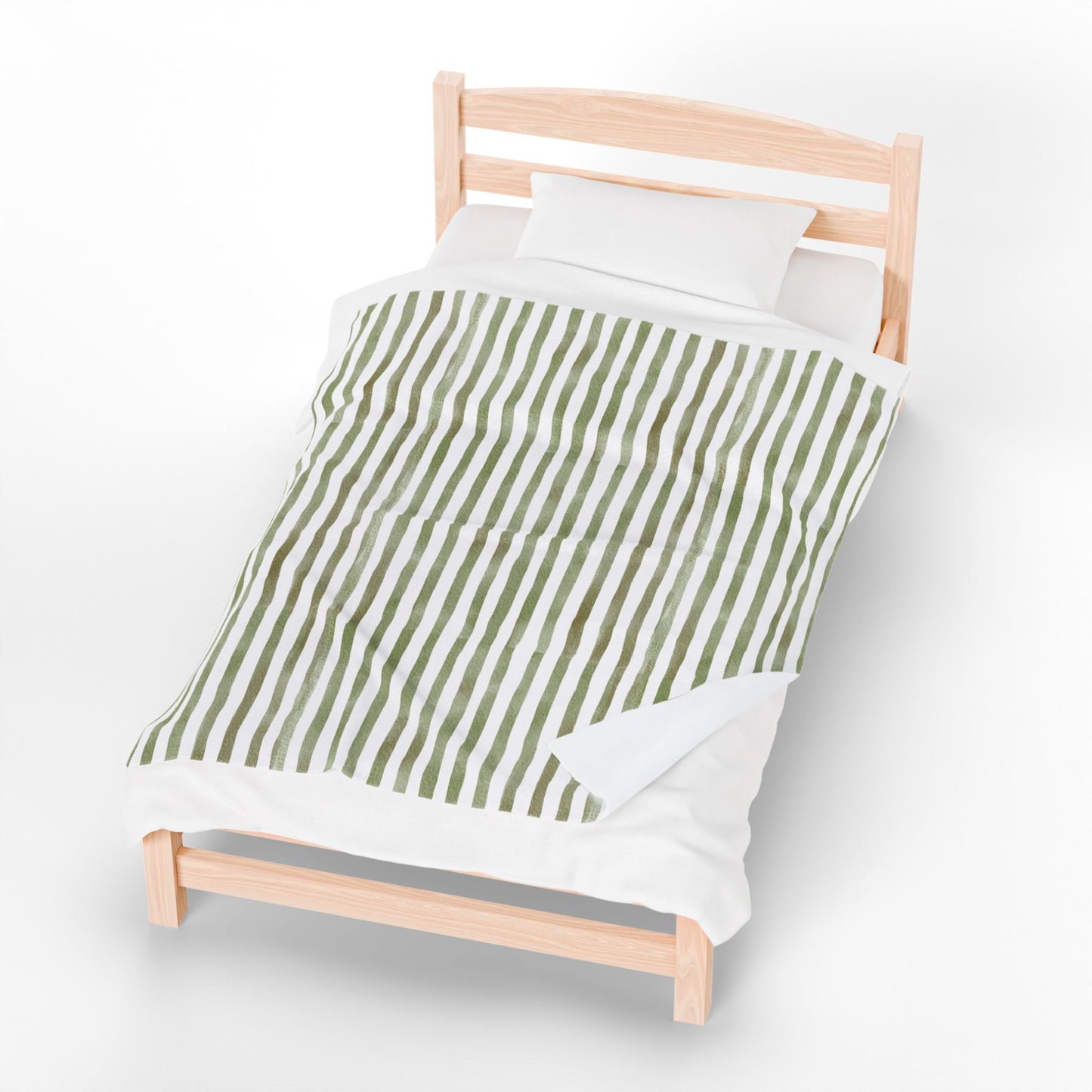 Soft Stripe Throw Blanket – Polyamory Sisterwives ENM Friendly Home Decor | Swinger Lifestyle Cozy Blanket | Minimalist Blush Stripe Throw