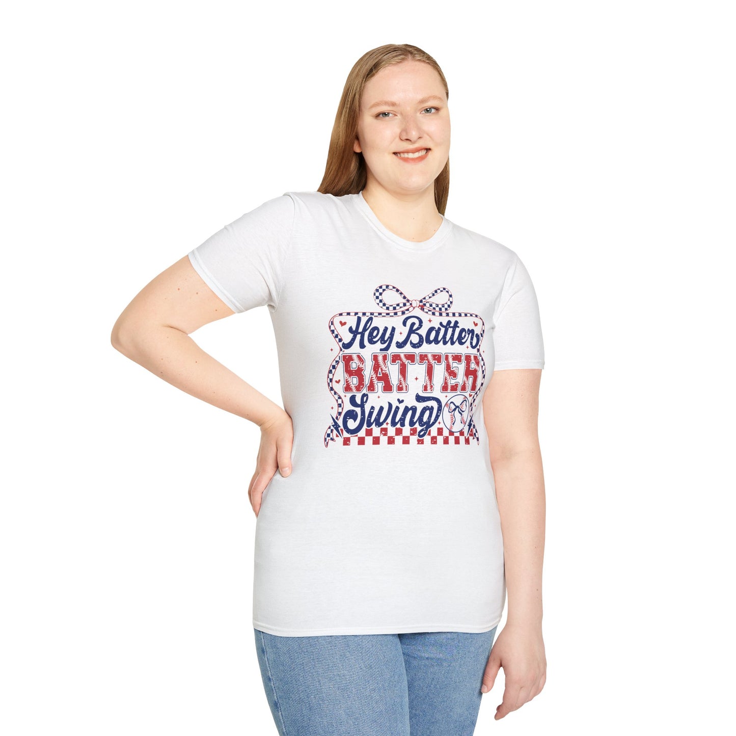 Hey Batter Batter Swing T-Shirt | Playful Swinger Humor Tee | ENM & Polyamory Lifestyle Apparel