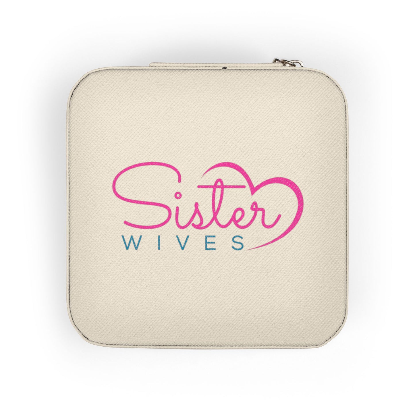 Sister Wives Logo Travel Jewelry Case — Compact Jewelry Organizer for Rings, Earrings & Necklaces