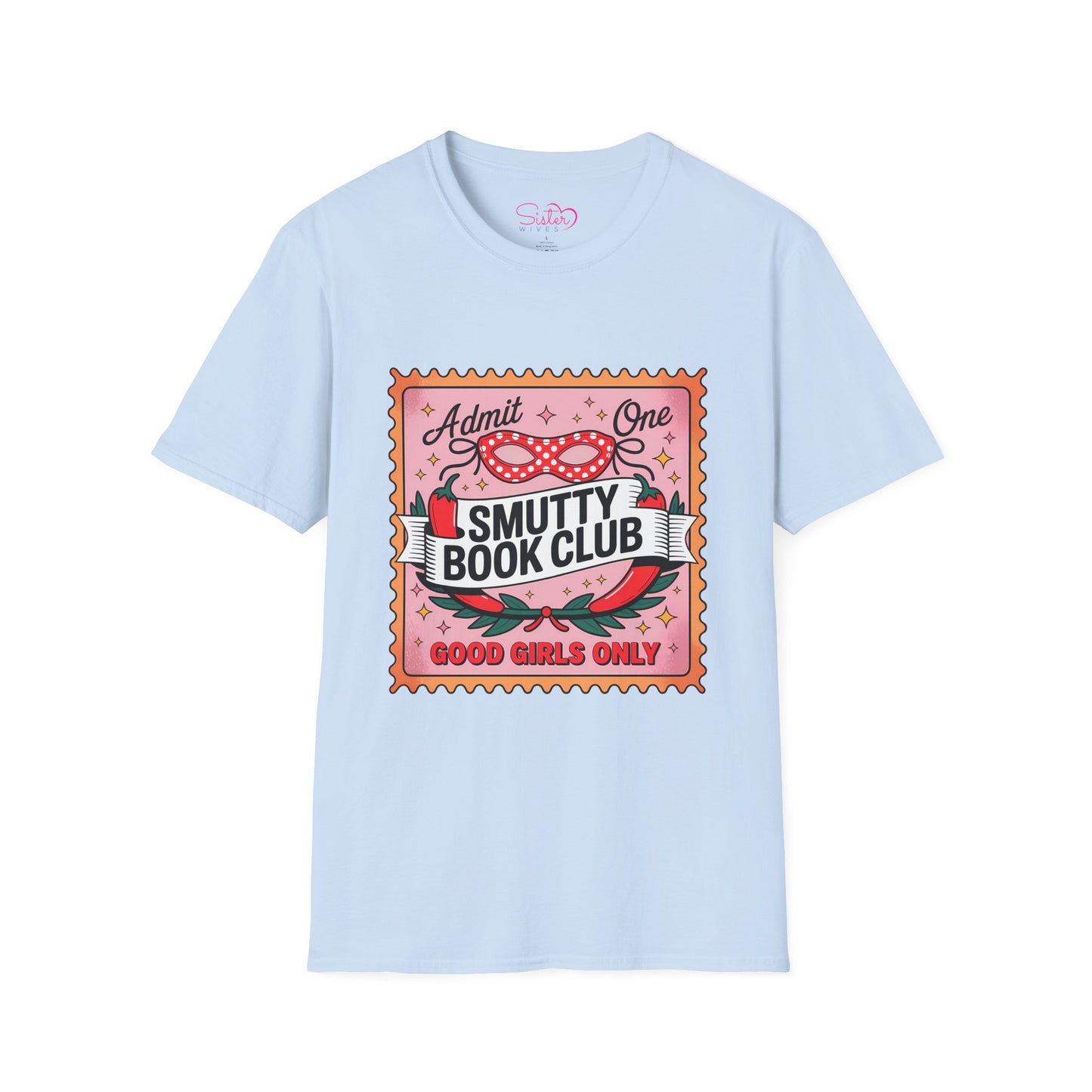 Smutty Book Club Shirt Adult Only Spicy Romance Tee, Booktok Reader Shirt, Sex Positive Poly-Friendly Unisex Gildan 64000