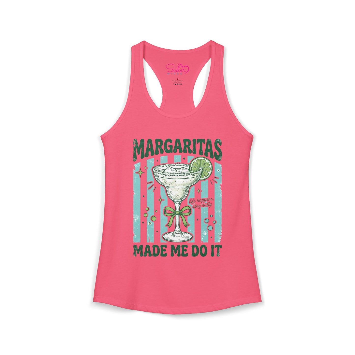 Margaritas Made Me Do It Tank Top – Funny Margarita Shirt | Summer Party Tank | Beach Vacation Outfit