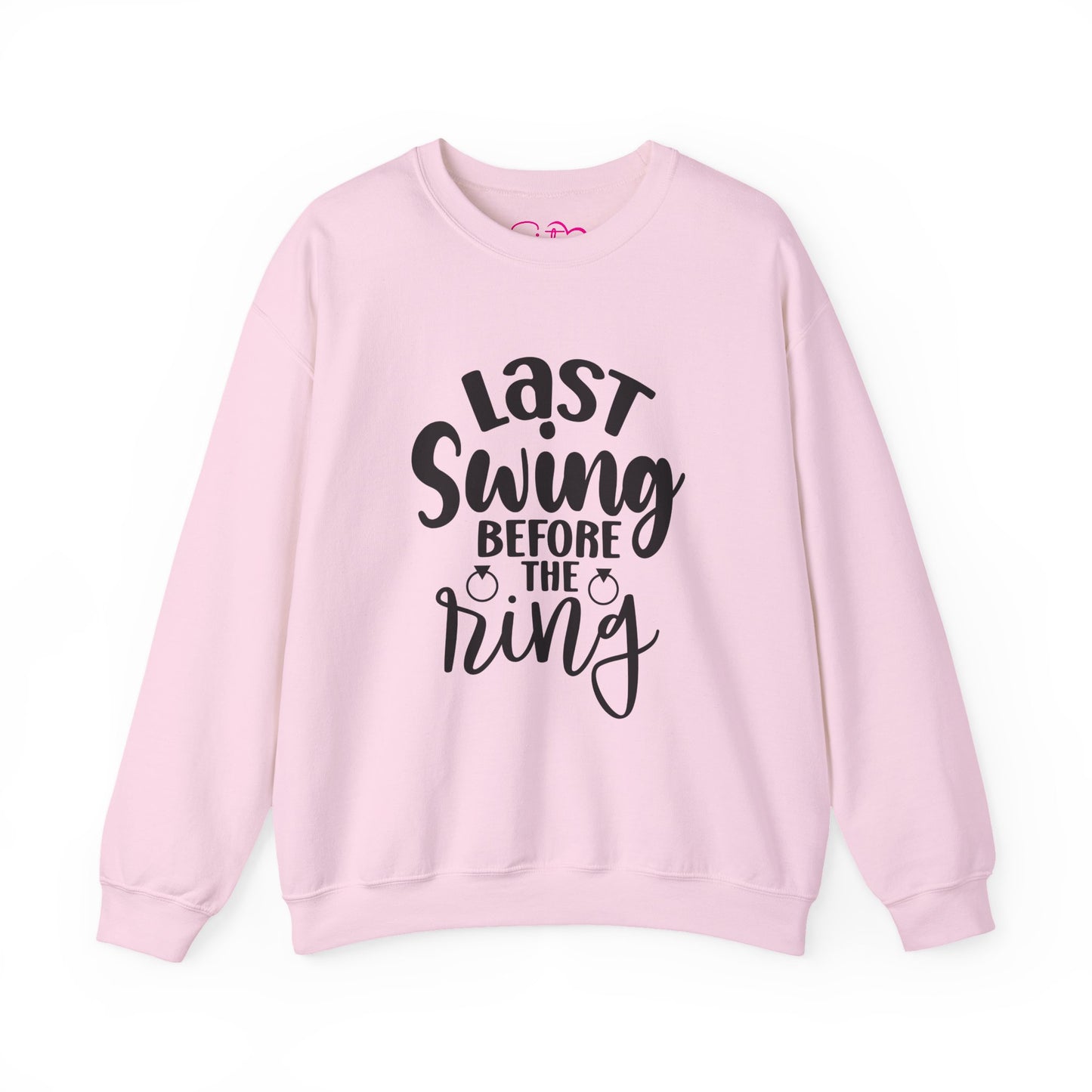 Last Swing Before the Ring Crewneck Sweatshirt | Funny Bachelorette Pullover | Swinger & ENM Friendly Bridal Apparel | Cozy Pre-Wedding Sweatshirt