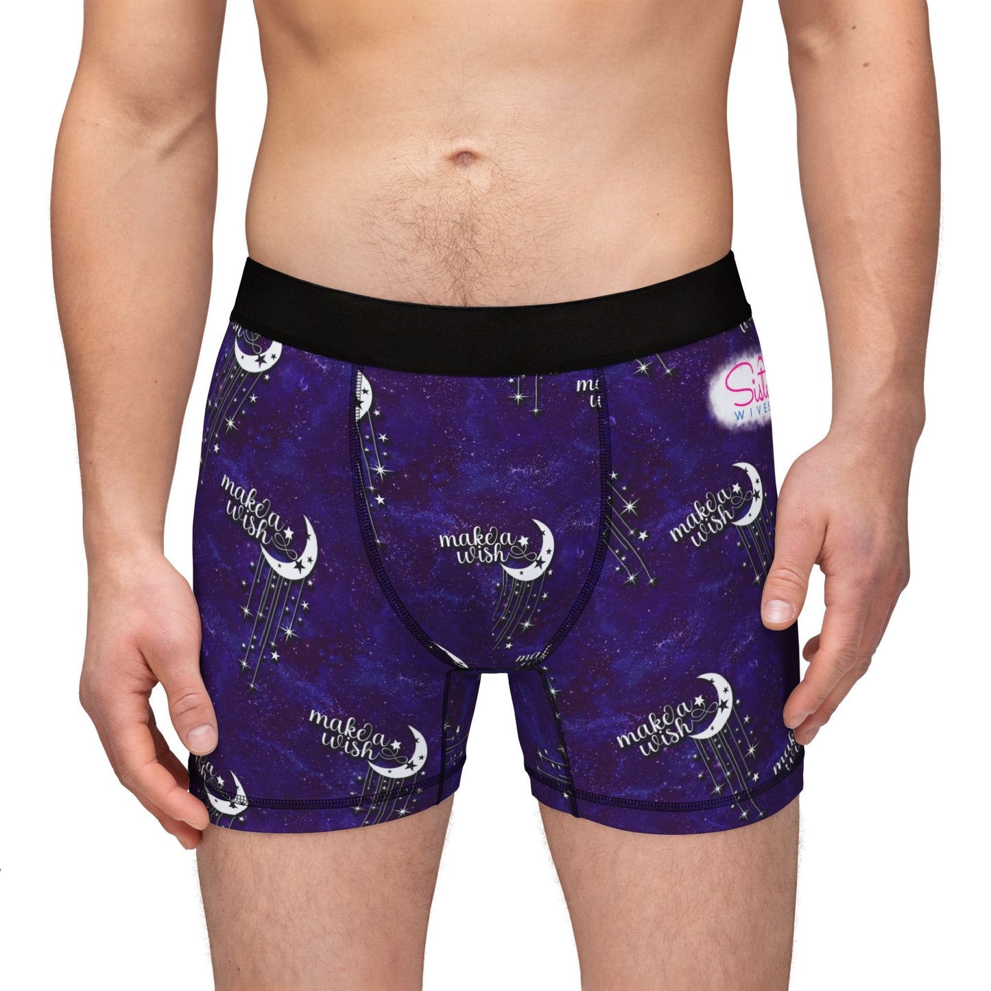 Celestial Polyamory Men’s Boxer Briefs – Astrology & Cosmic Underwear | ENM, Non-Monogamy & Pride-Friendly Intimates