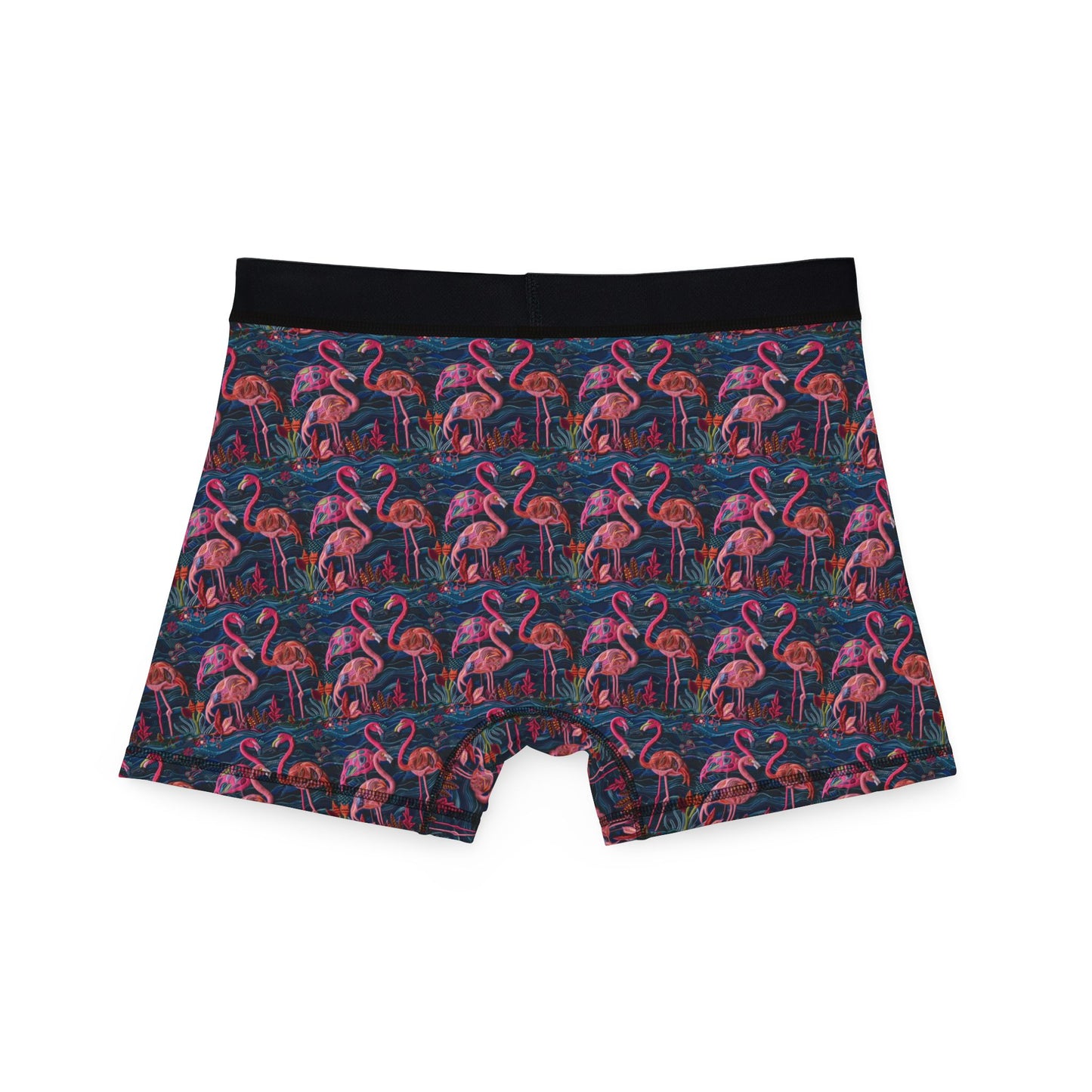 Sisterwivesl Flamingos Men's Boxers | Fun Swinger Underwear, Summer Loungewear, Tropical Gift, Comfortable Boxers, Vibrant Print