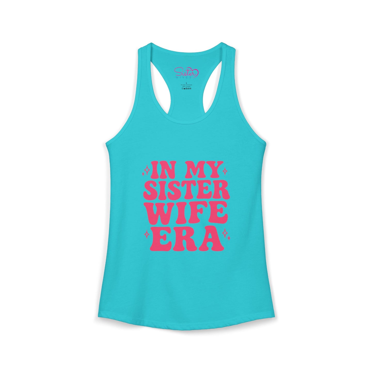 In My Sister Wife Era Racerback Tank | Polyamory & ENM Lifestyle Tank Top | Chosen Family Black Summer Shirt | Inclusive Relationship Apparel